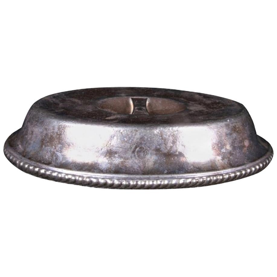 Gorham Silver Soldered Oval Cover with Carlyle Hotel Logo, circa 1930
