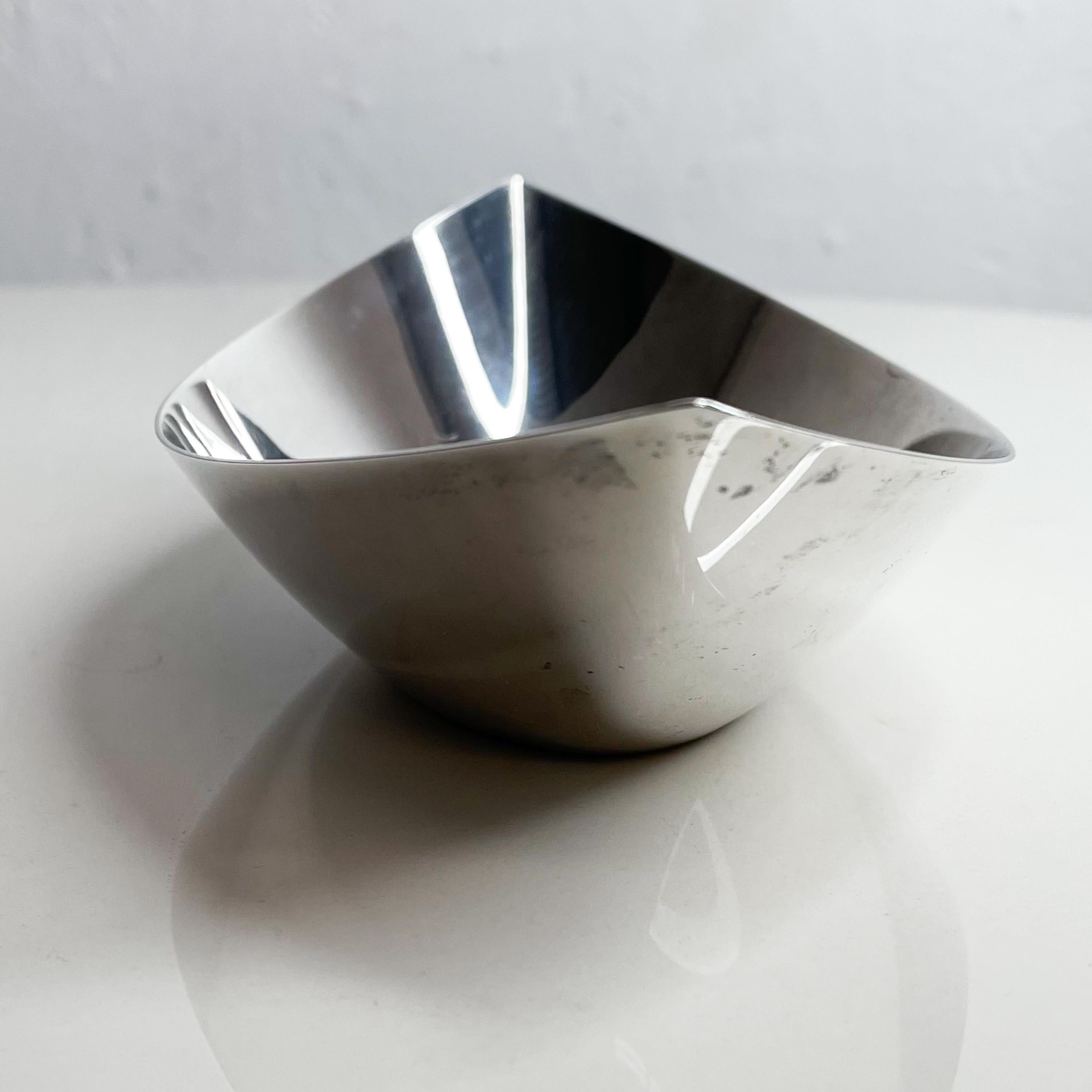 Mid-Century Modern Gorham Silver Plate Serving Dish Oval Canoe Bowl Modern Midcentury Design