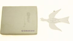 Gorham Silversmiths “Mount Vernon Dove” Sterling Silver Christmas Ornament