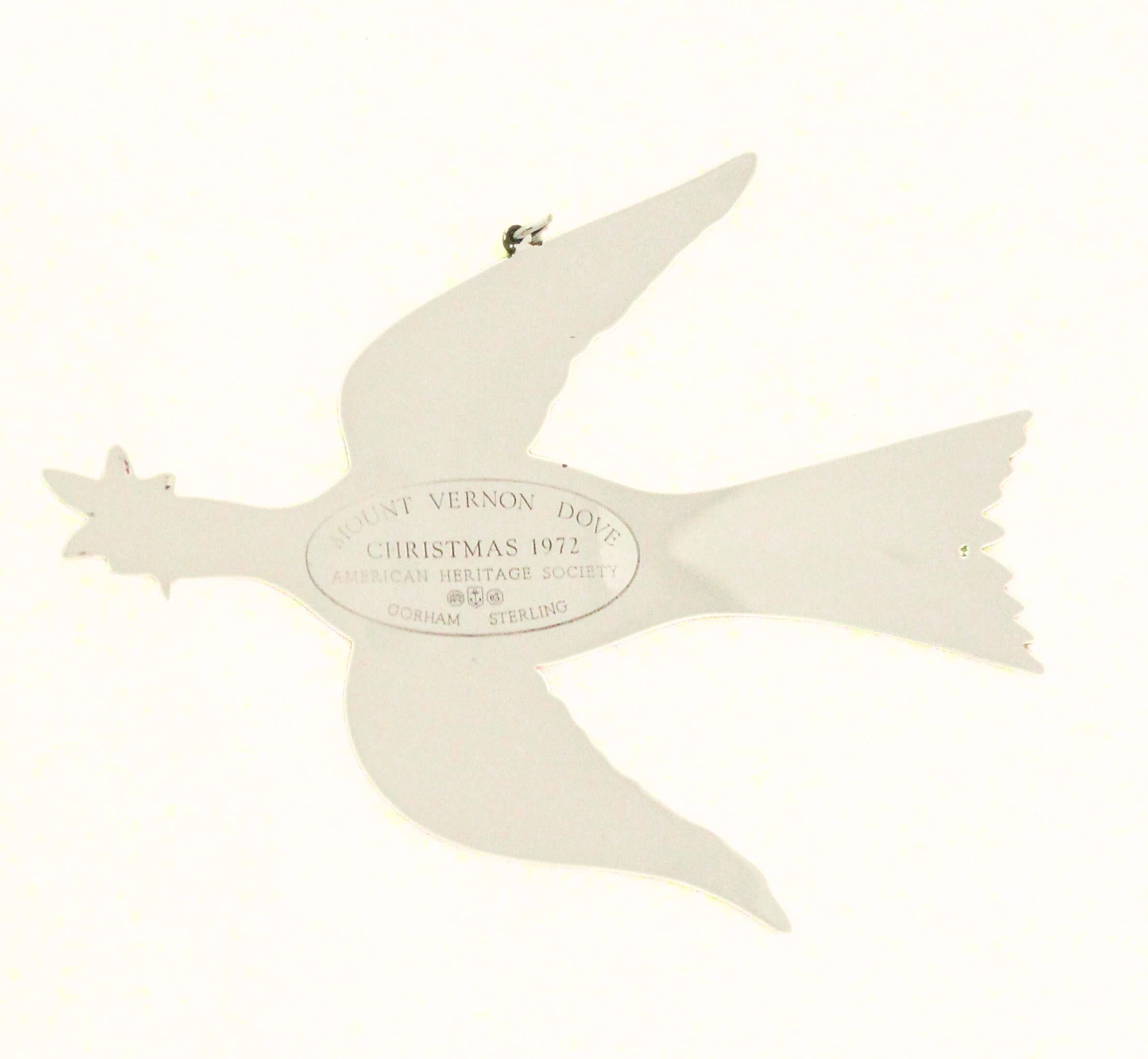 Ornamento natalizio in argento sterling 