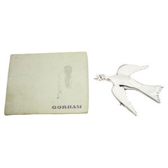Gorham Silversmiths “Mount Vernon Dove” Sterling Silver Christmas Ornament