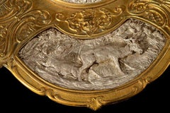 Gorham & Son Gilt and Silver Plated Inkwell