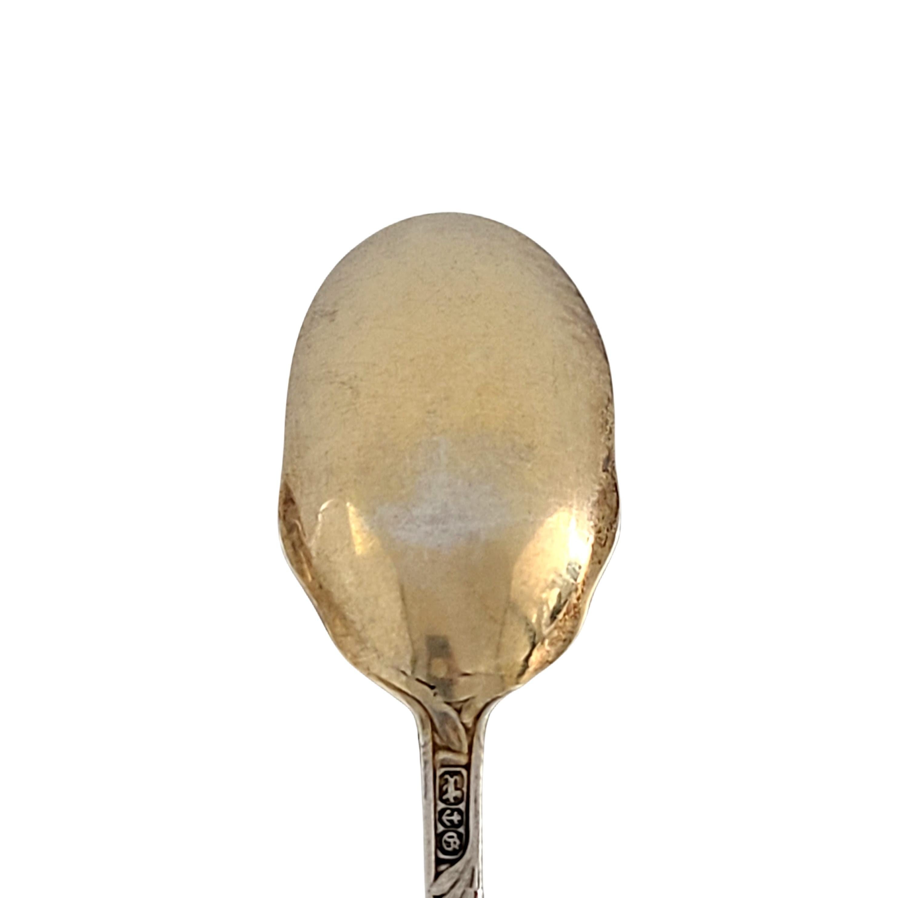 Women's or Men's Gorham St Cloud Sterling Silver Bright Cut Gold Wash Bowl Ice Cream Spoon
