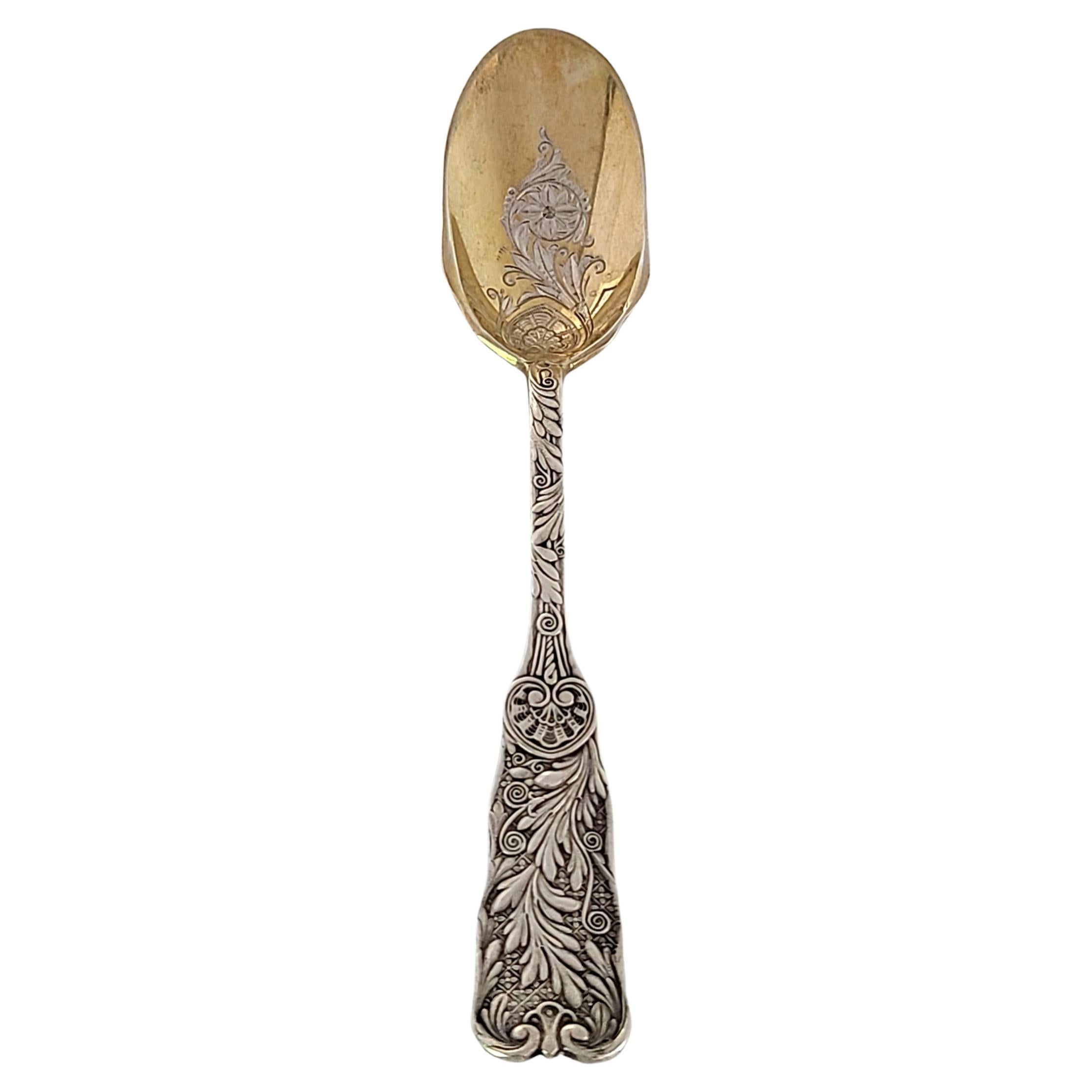Gorham St Cloud Sterling Silver Bright Cut Gold Wash Bowl Ice Cream Spoon