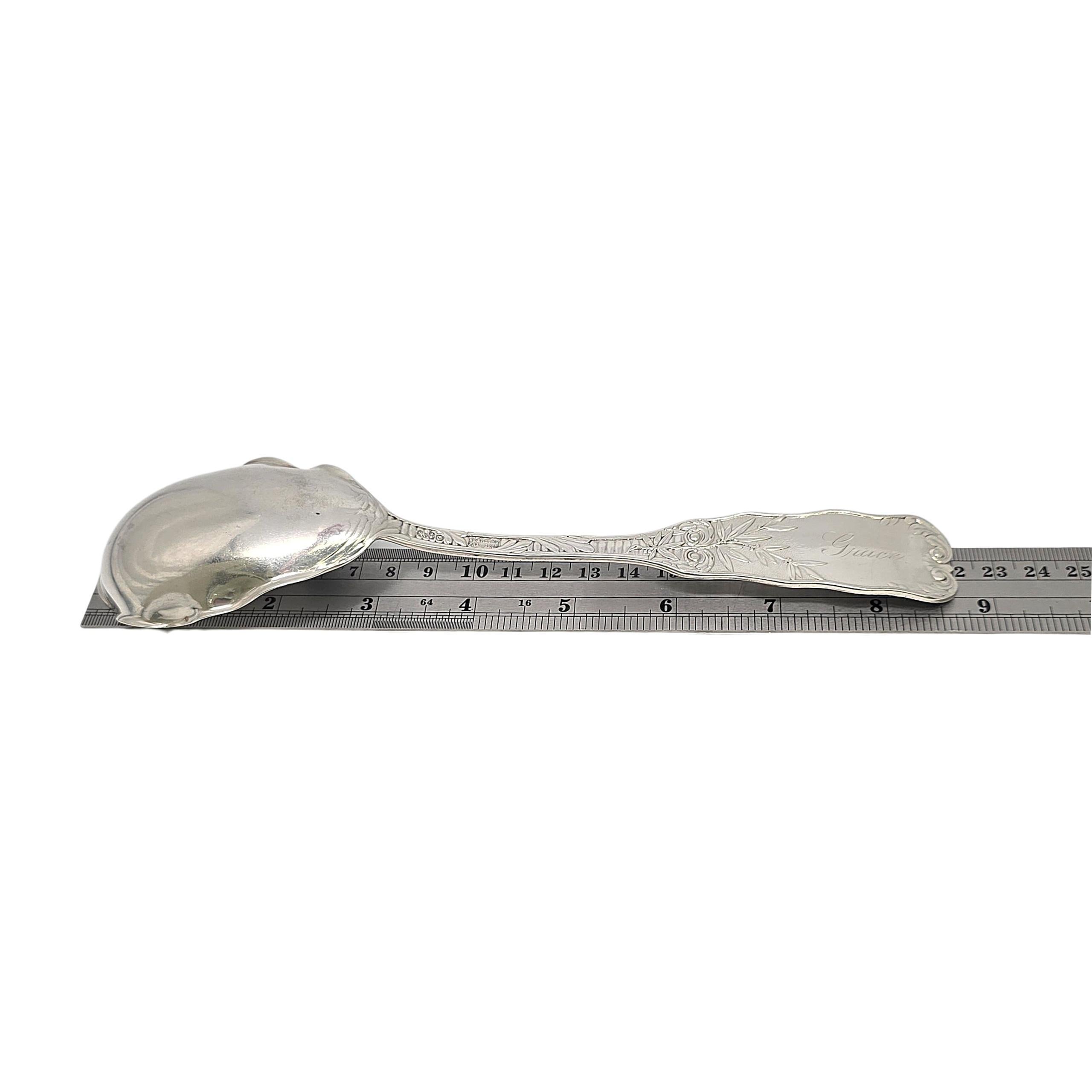 Cucchiaio da conserva in argento sterling Gorham St Cloud con incisione #22992 in vendita 6