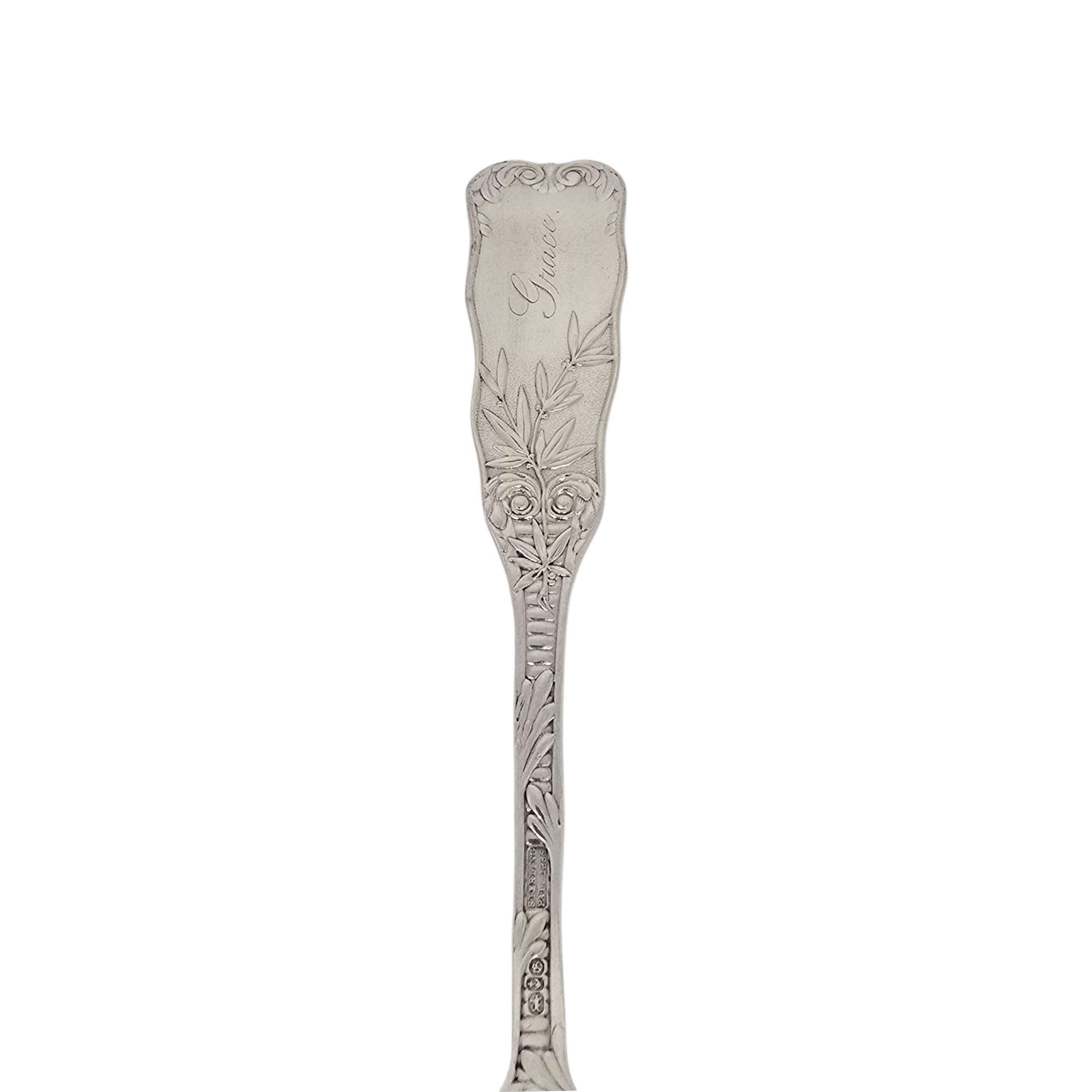 Cucchiaio da conserva in argento sterling Gorham St Cloud con incisione #22992 in vendita 2