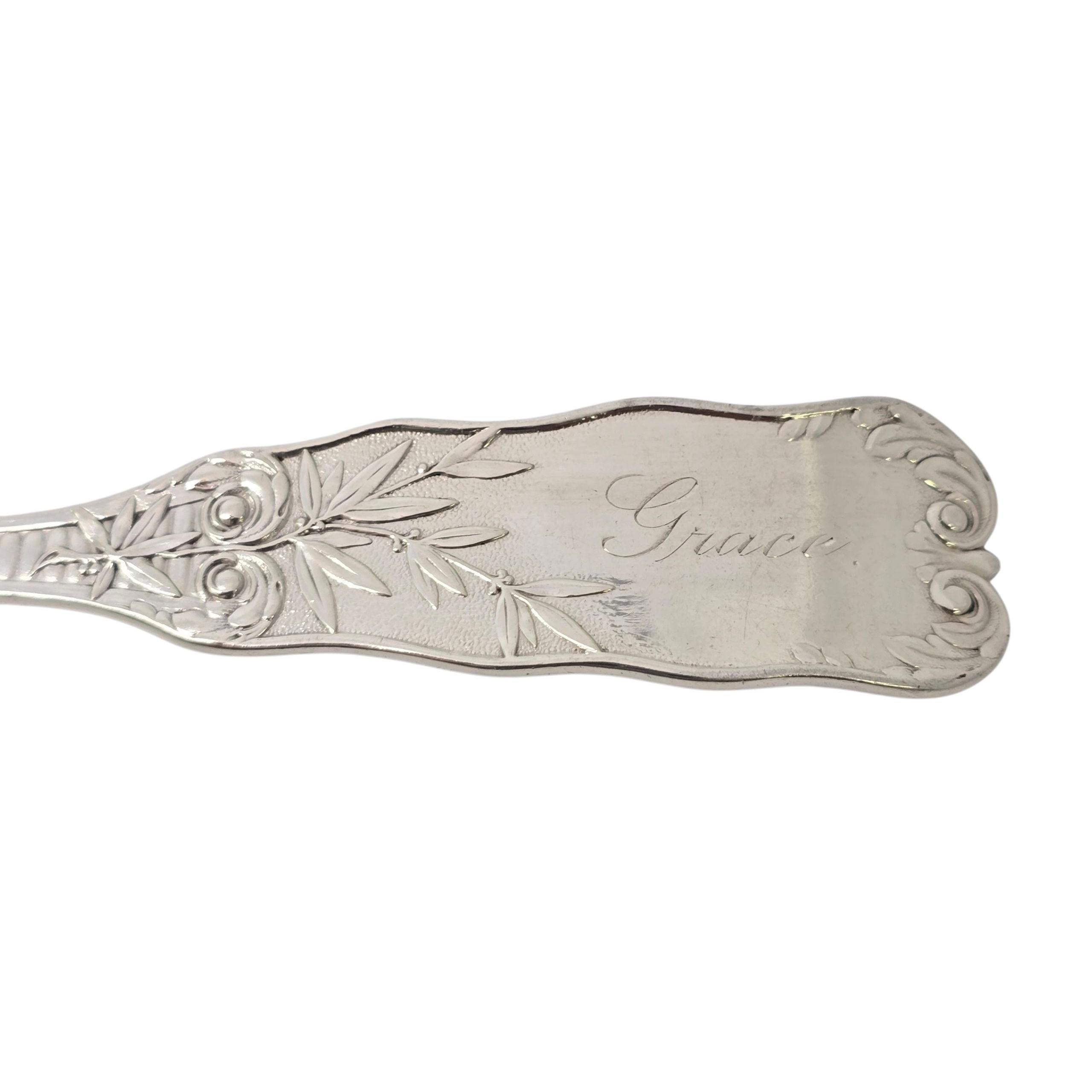 Cucchiaio da conserva in argento sterling Gorham St Cloud con incisione #22992 in vendita 4