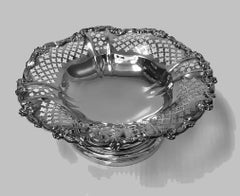 Gorham Sterling Compote Bowl on Pedestal Foot, Gorham Date Symbol Mark 1908