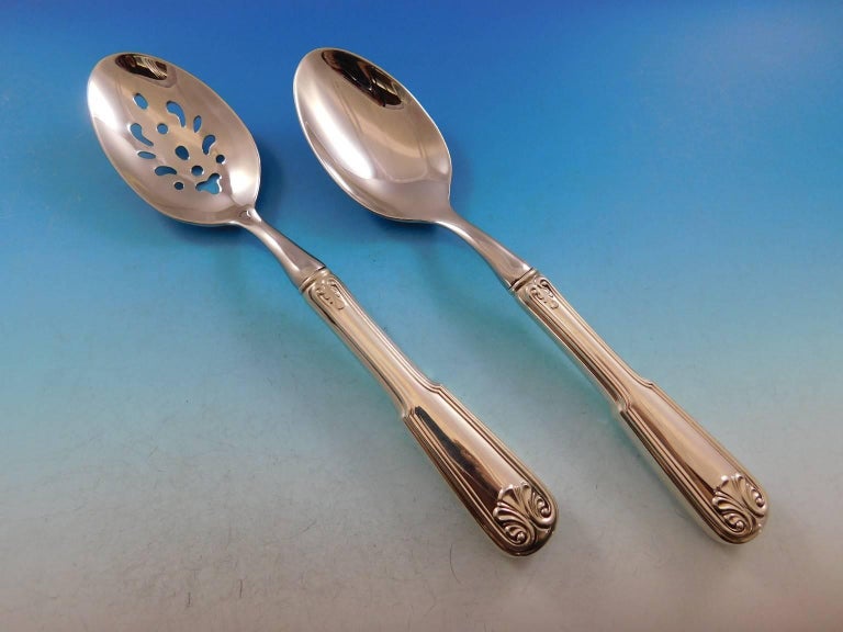 Gorham Sterling Shell AKA Hampton Sterling Silver Flatware Set Service 64 Pieces For Sale at 1stdibs