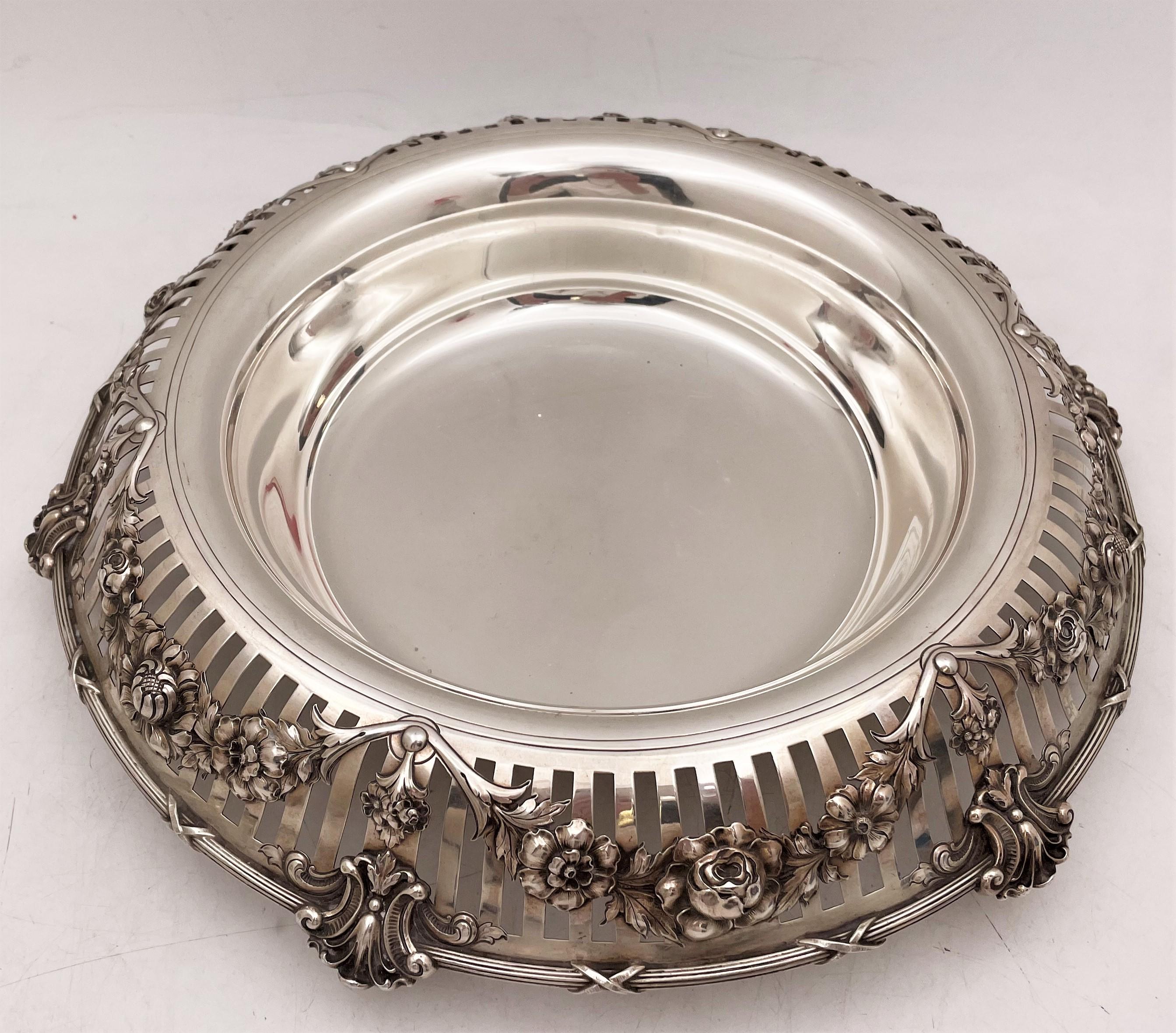 American Gorham Sterling Silver 1911 Centerpiece Bowl in Art Nouveau Style