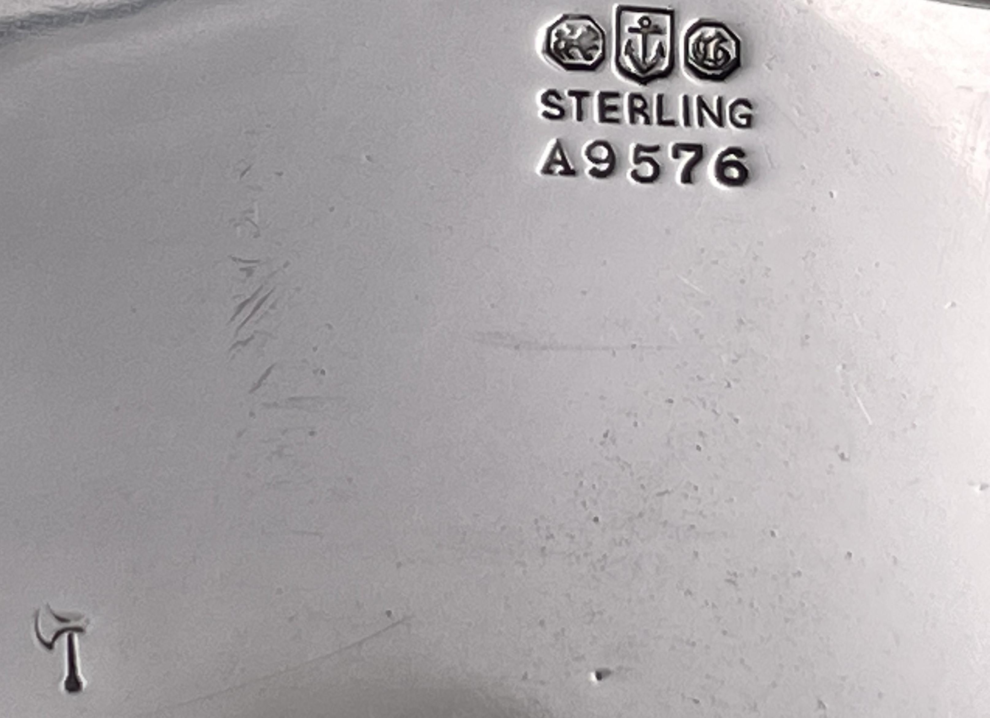 Cuenco cesta Gorham de plata de ley de 1916 de estilo Art Nouveau en venta 3