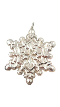 Gorham Sterling Silver 1970 & 1971 Snowflake Ornaments #17825