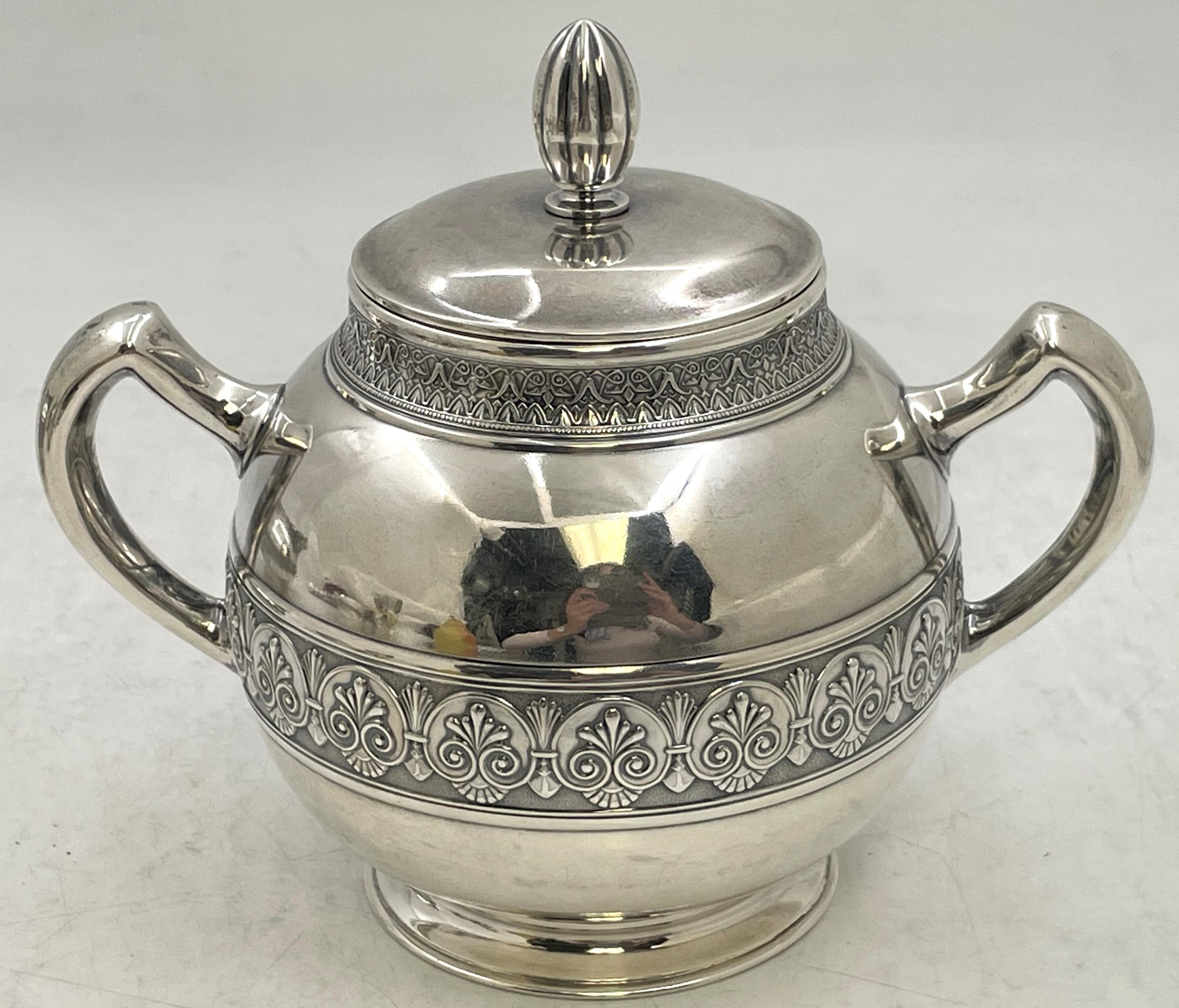 Set da caffè e da tè a 4 pezzi in argento sterling di Gorham con motivo Pompei del 1886 in vendita 3