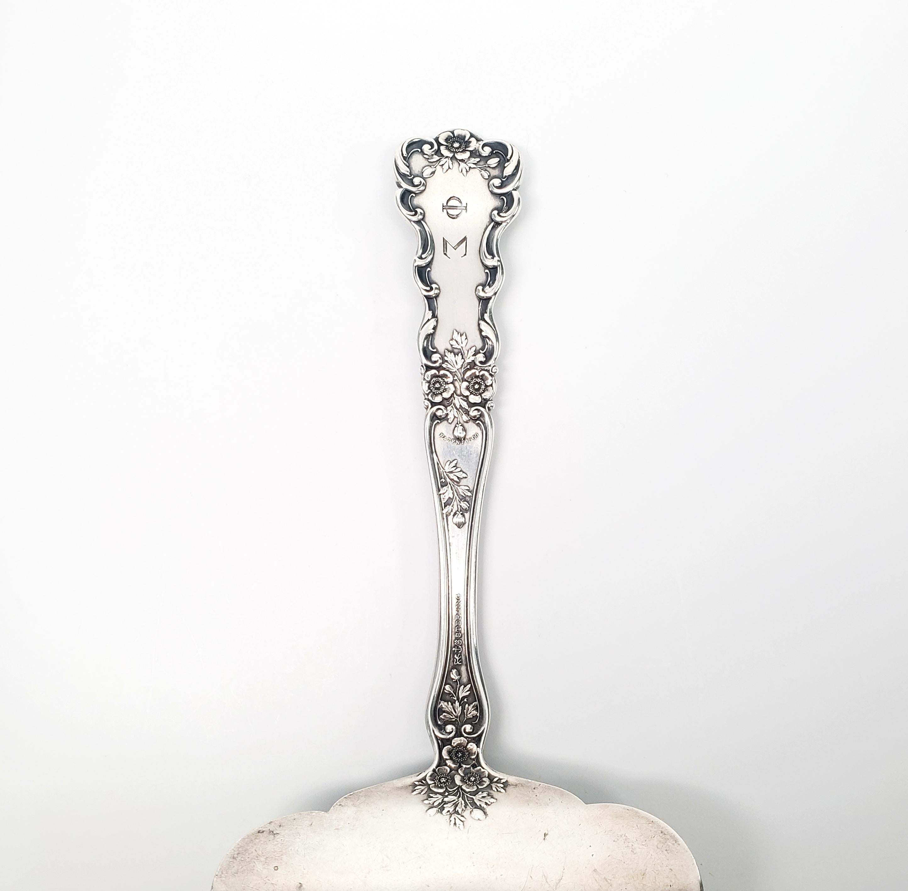 Gorham Sterling Silver Asparagus Server Buttercup Pattern In Good Condition In Washington Depot, CT