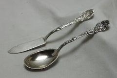 Gorham sterling silver butter knife & spoon - Versailles pattern