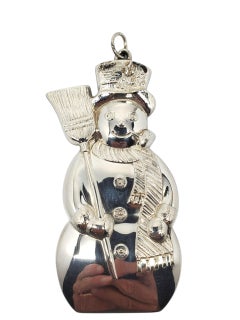A. Silver, ornamento natalizio con pupazzo di neve 1350 #22529