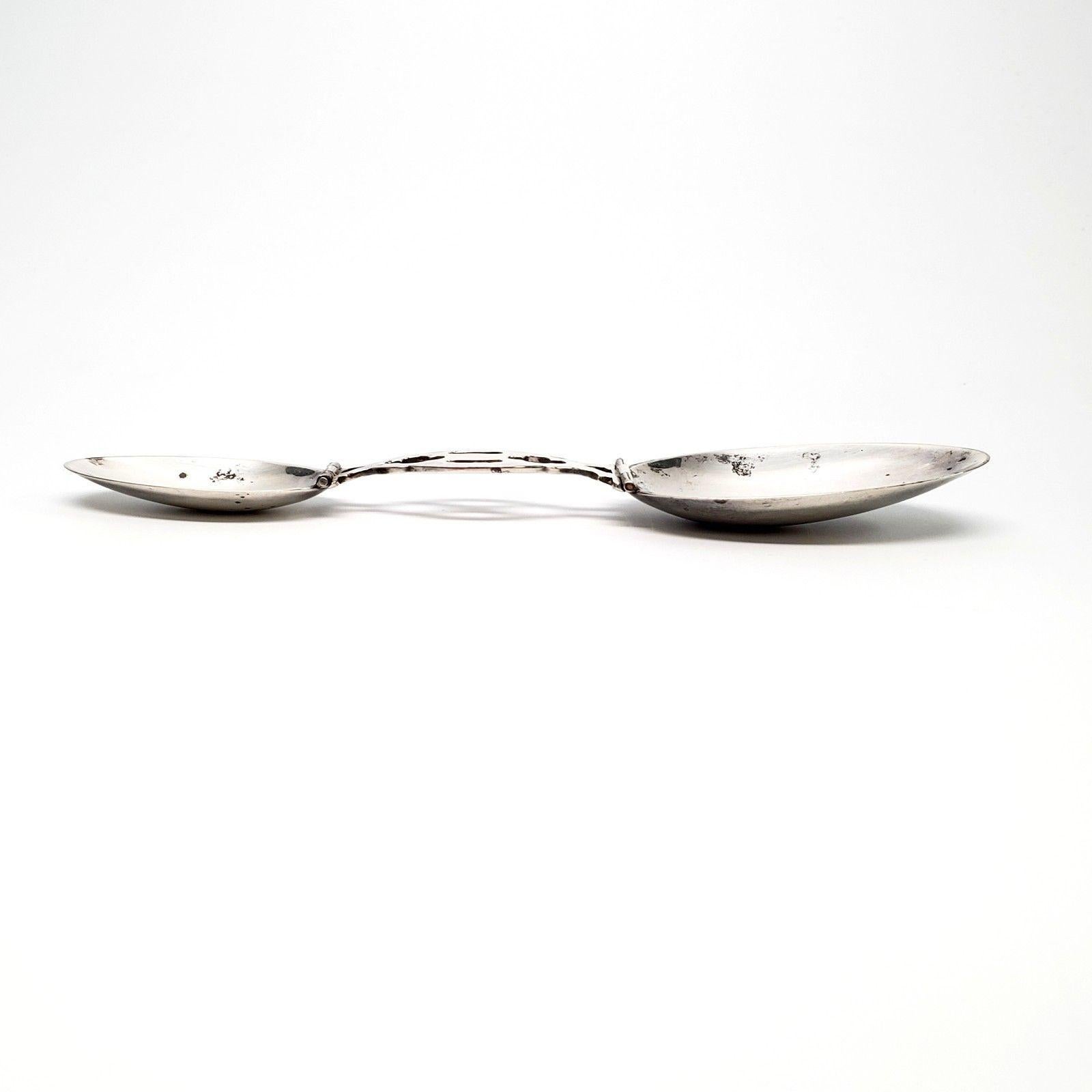 Gorham Sterling Silver Folding Medicine Spoon, No Monogram In Good Condition In Washington Depot, CT