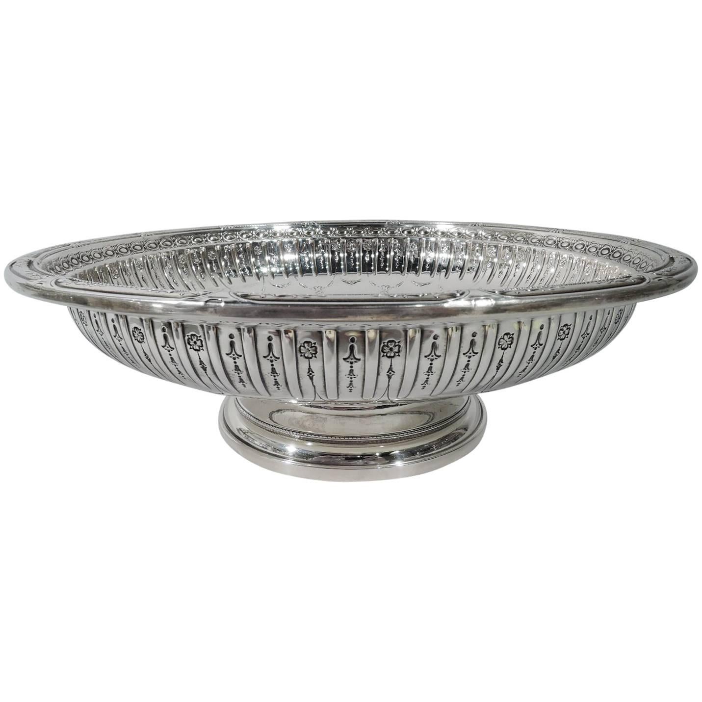 Gorham Sterling Silver Footed Bowl in Marie Antoinette Pattern