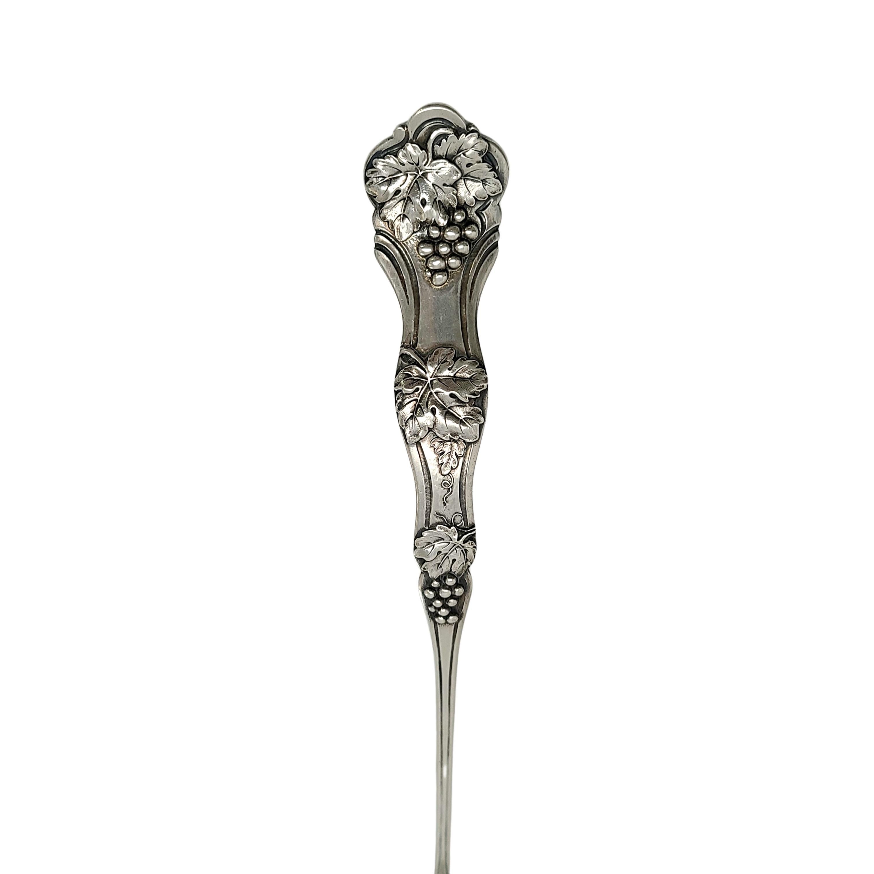 Gorham Sterling Silver Gold Wash Bowl Grapevine Claret Ladle with Monogram In Good Condition For Sale In Washington Depot, CT
