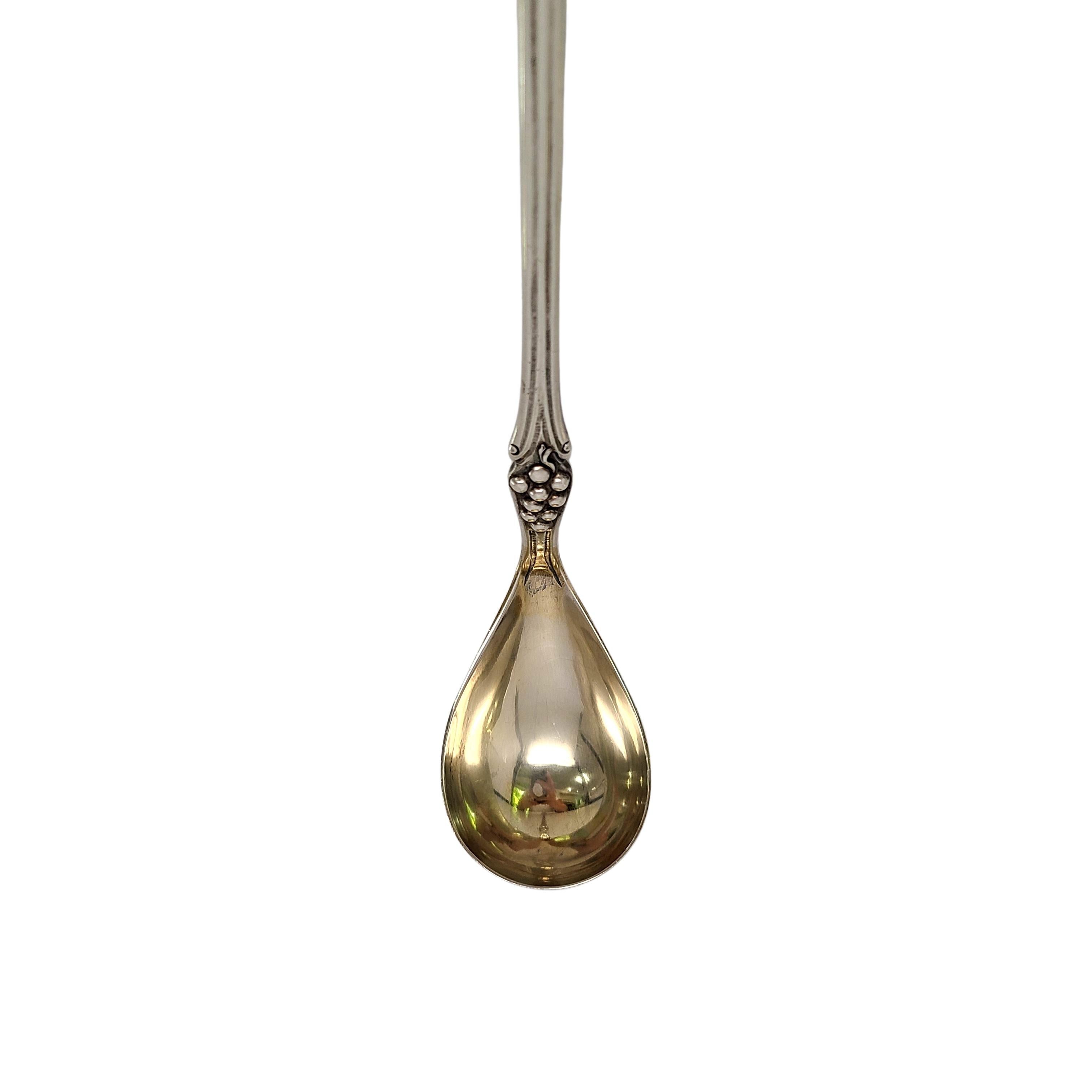 Women's or Men's Gorham Sterling Silver Gold Wash Bowl Grapevine Claret Ladle with Monogram For Sale