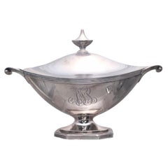 Gravy Sauciere aus Sterlingsilber im georgianischen Stil von Gorham in georgianischem Stil