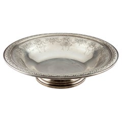 Vintage Gorham Sterling Silver King Edward Large Footed Bowl #378 Gorgeous Centerpiece!
