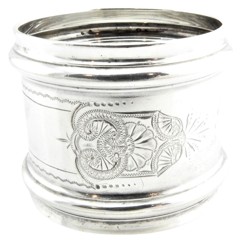 Gorham Sterling Silver Napkin Ring Holder For Sale at 1stDibs