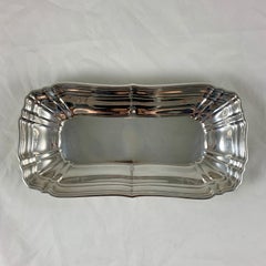 Gorham Sterling Silver Paneled Rectangular Celery or Relish Tray, circa 1940s