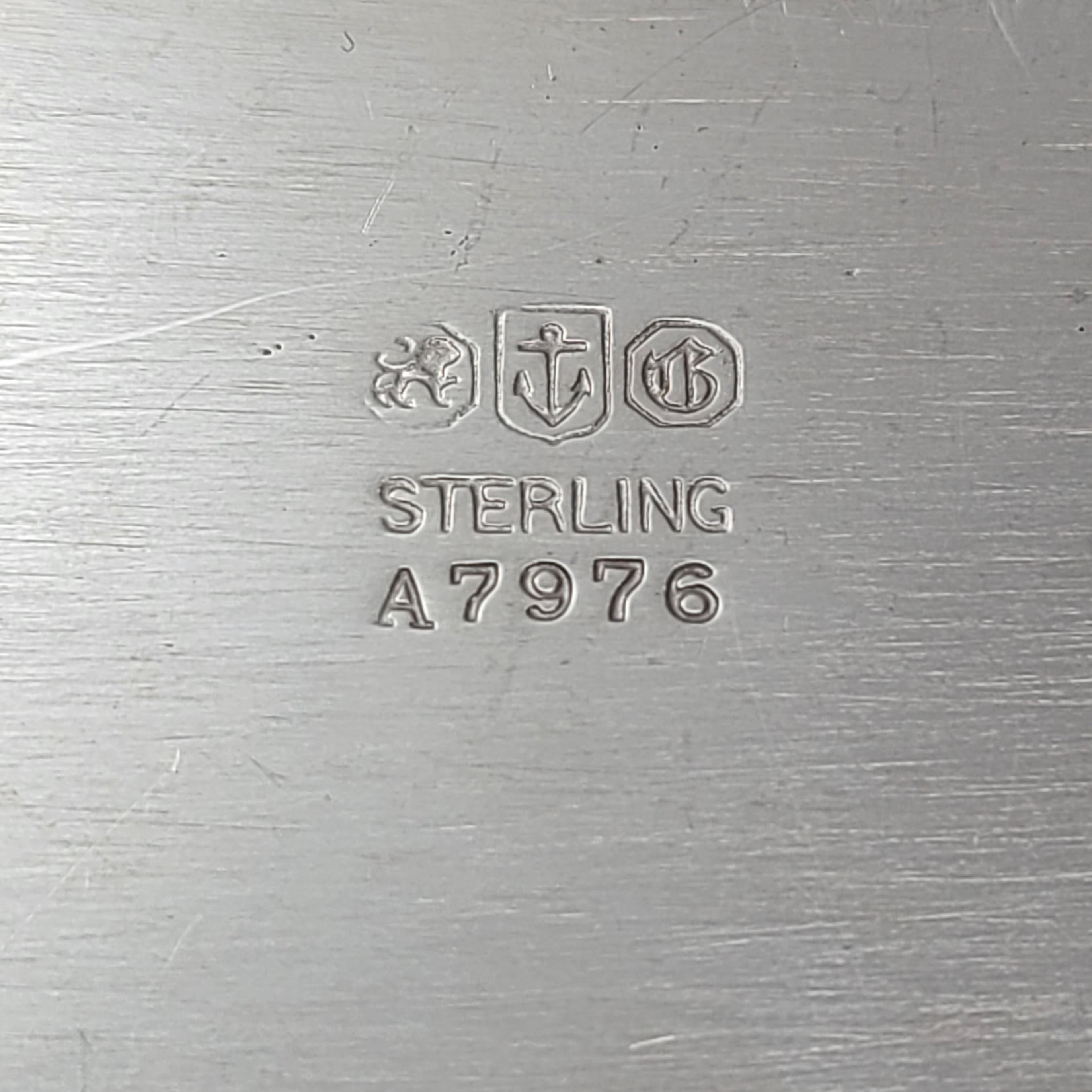 Bol ajouré en argent sterling Plymouth avec monogramme de Gorham Unisexe en vente