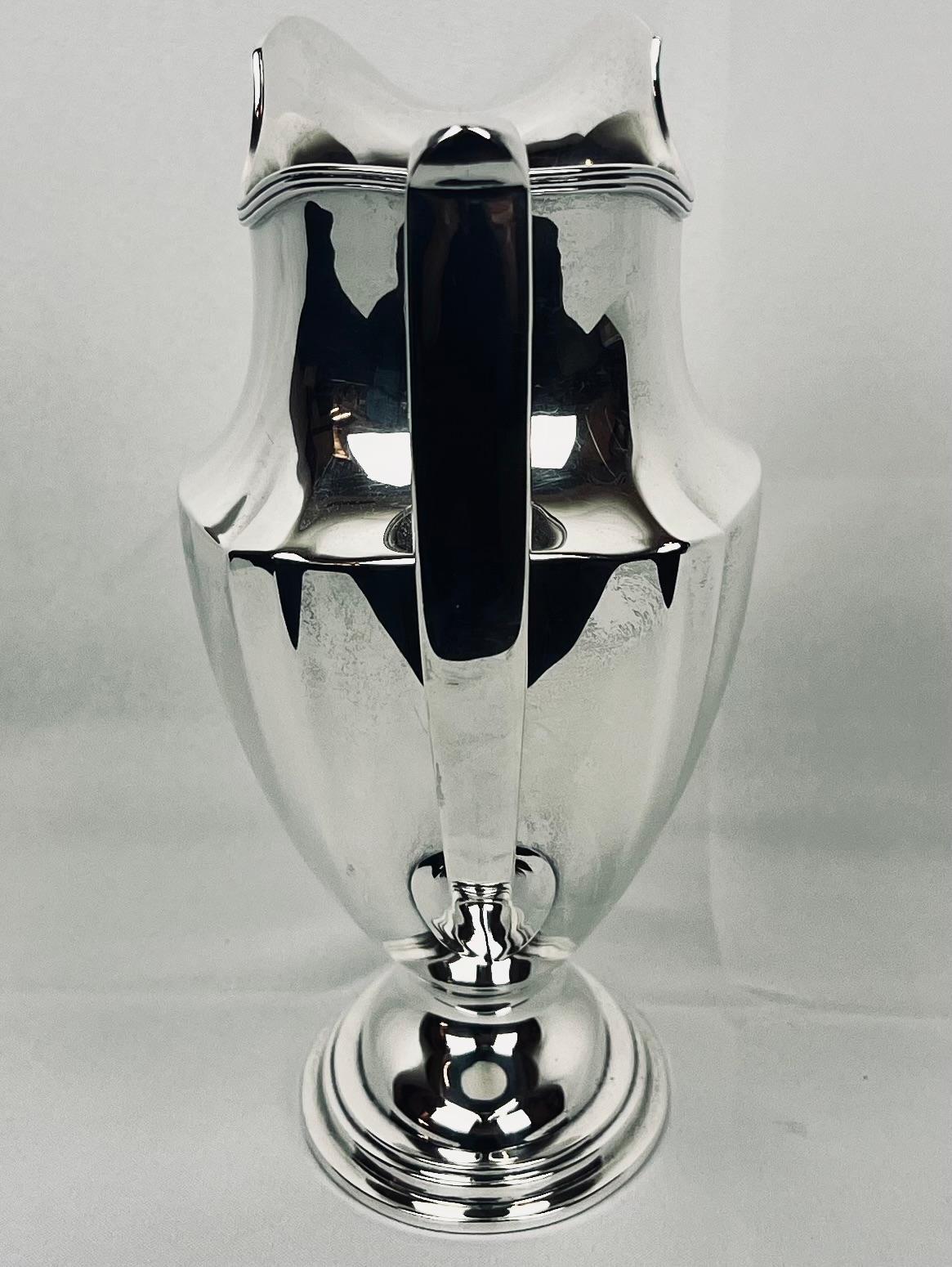 Gorham Sterling Silver Plymouth Pitcher In Good Condition In West Palm Beach, FL