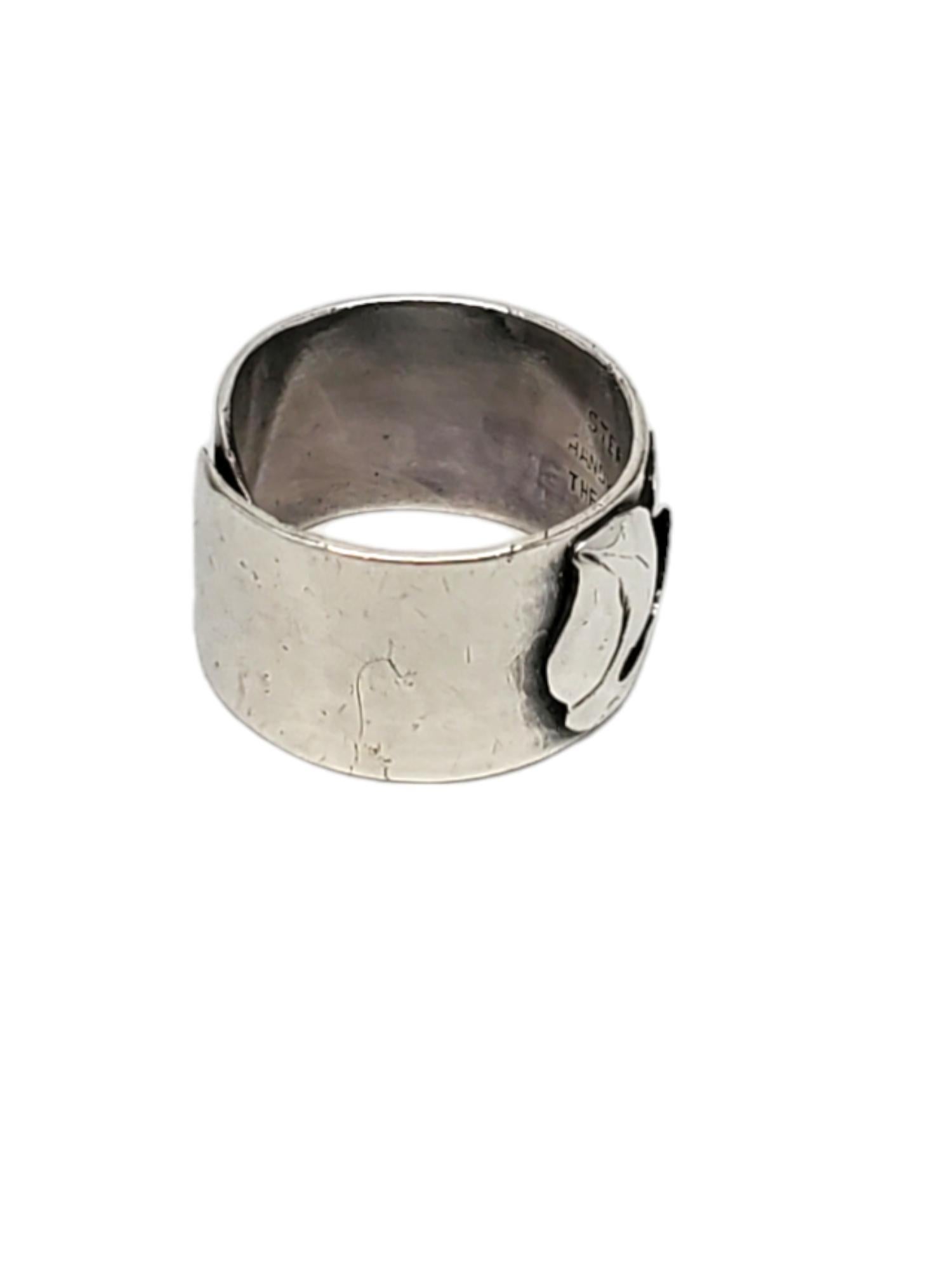 Gorham Sterling Silver Ring Band Size 6.5 #17235 In Good Condition For Sale In Washington Depot, CT