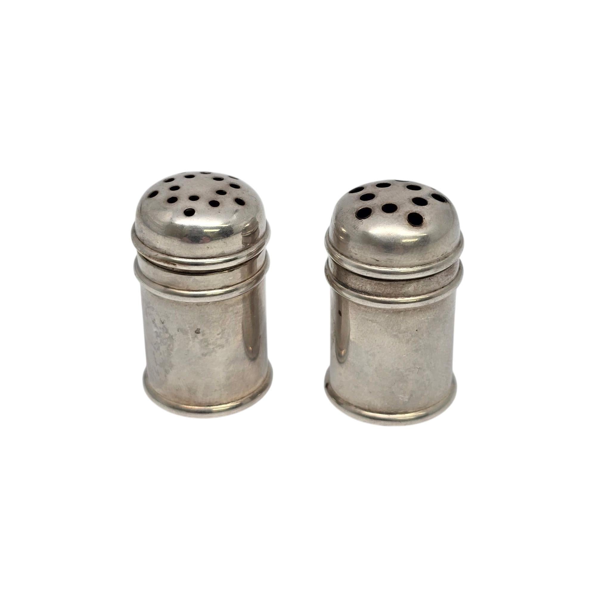 Gorham Sterling Silver Salt & Pepper Shakers and Caddy with Monogram #21021 1