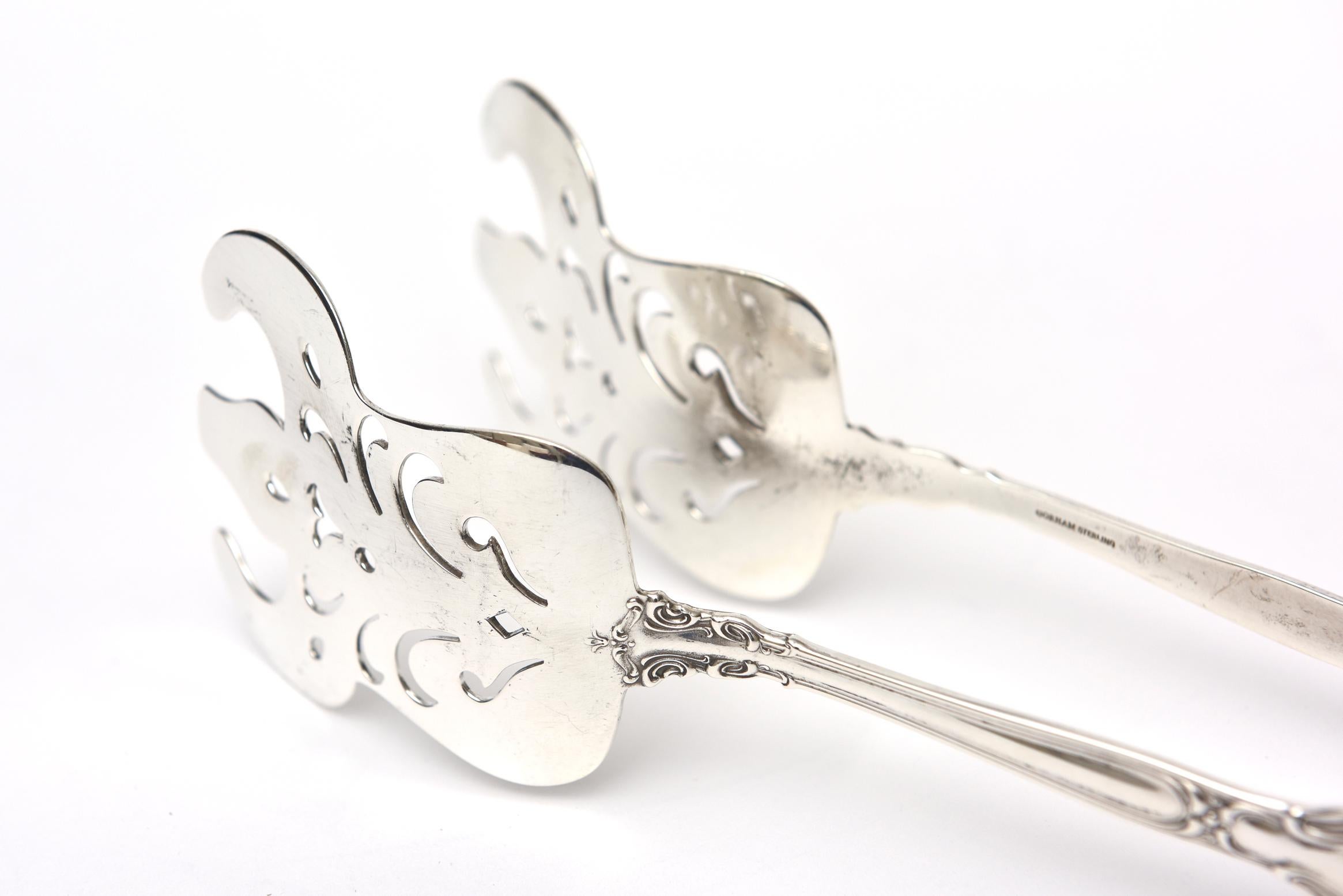 Servier-Thongs aus Sterlingsilber, Vintage, von Gorham (Mitte des 20. Jahrhunderts)