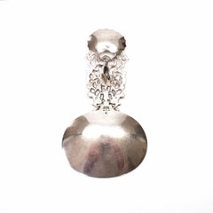 Gorham Sterling Silver Tea Caddy Spoon #450 avec Monogramme