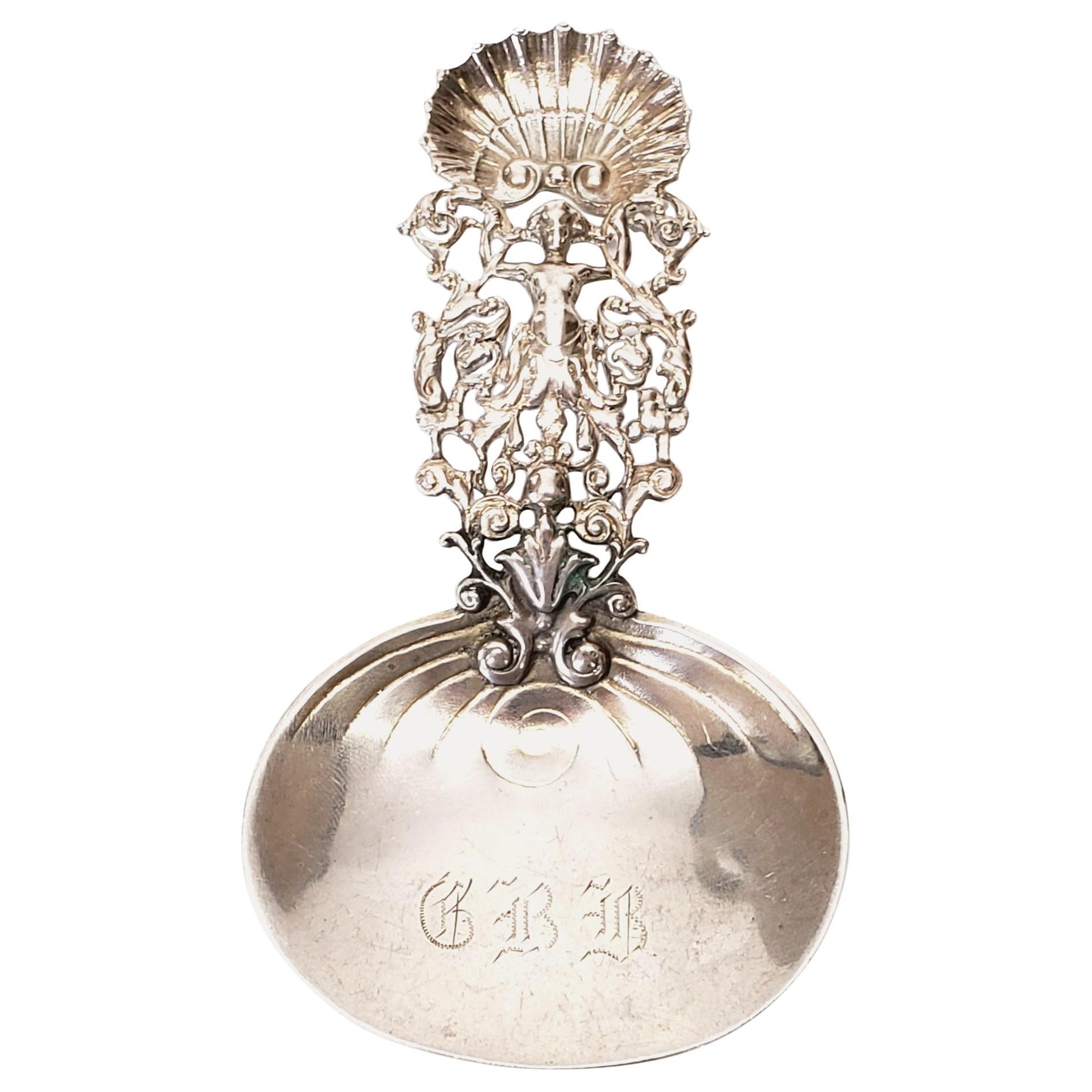 Gorham Sterling Silver Tea Caddy Spoon #450 with Monogram