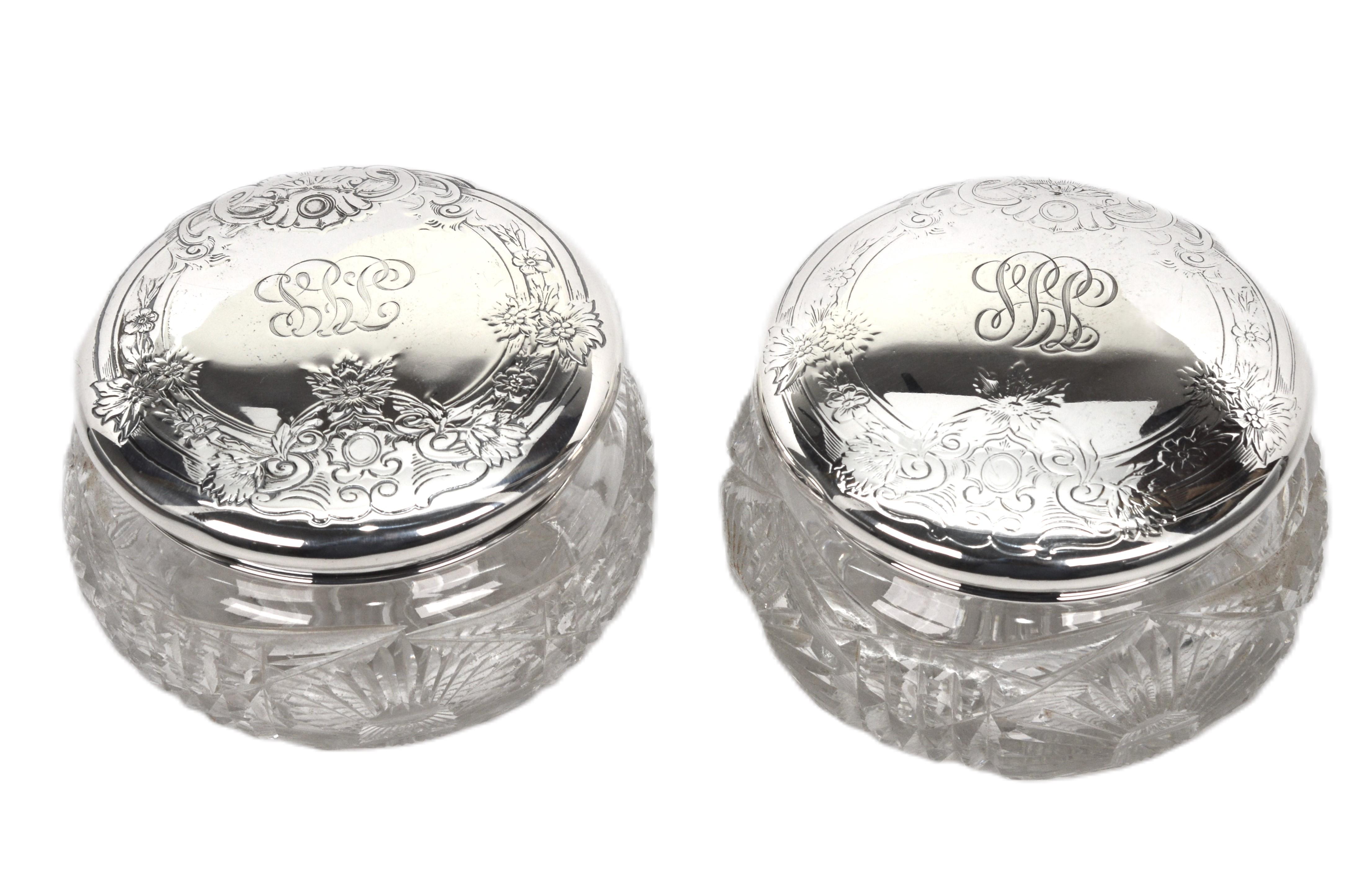 Gorham Sterling Silber drei Pieces Vintage Vanity Set im Angebot 1