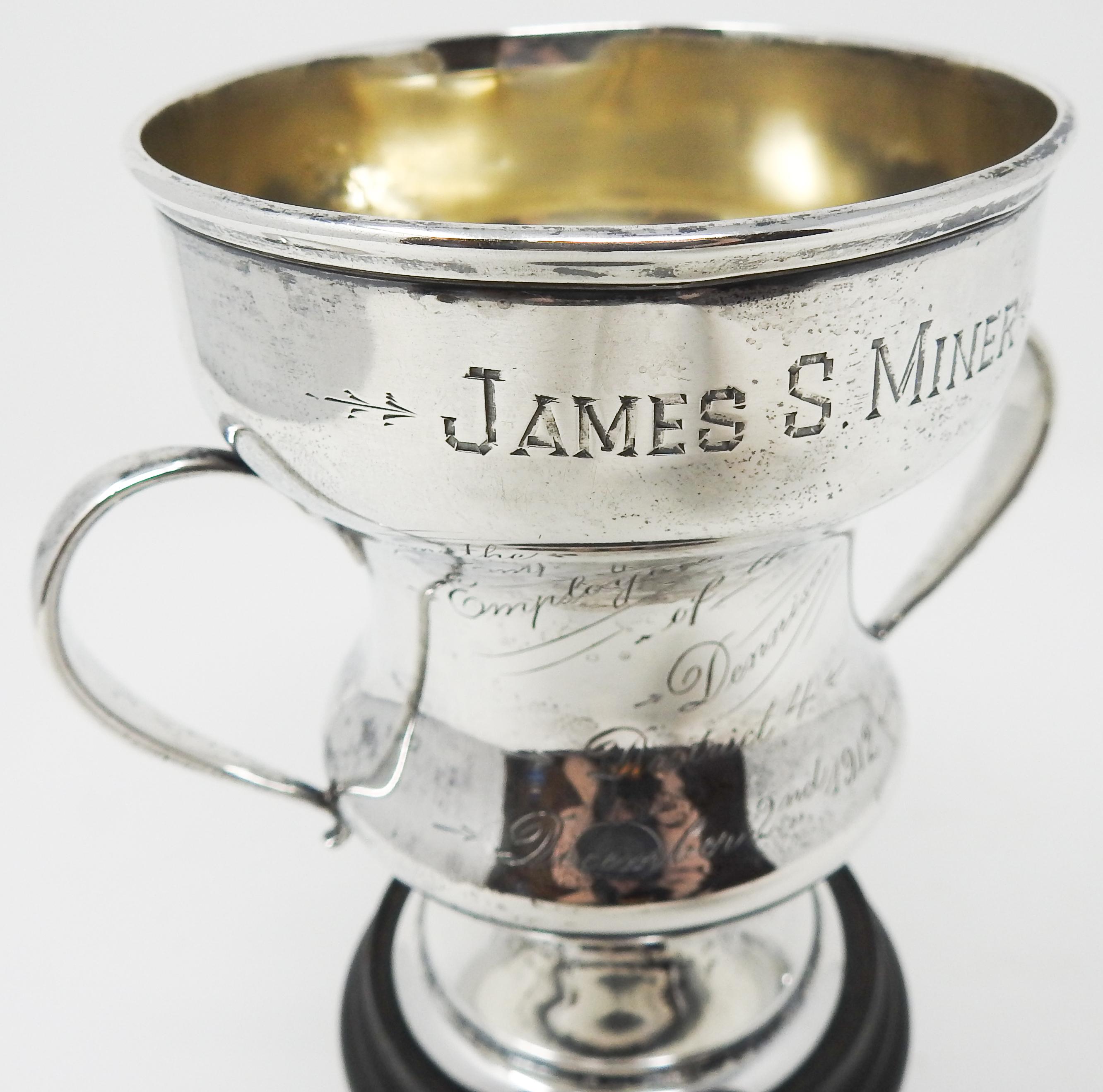 Art Nouveau Gorham Sterling Silver Trophy For Sale