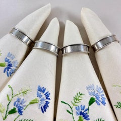 Gorham Estate Sterling Silver Napkin Rings, mixed set of four