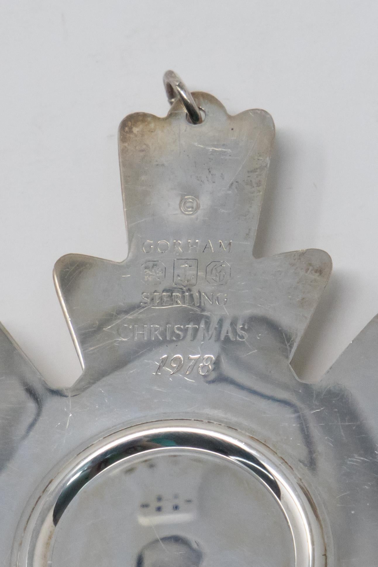 American Gorham Sterling Snowflake, 1978 For Sale
