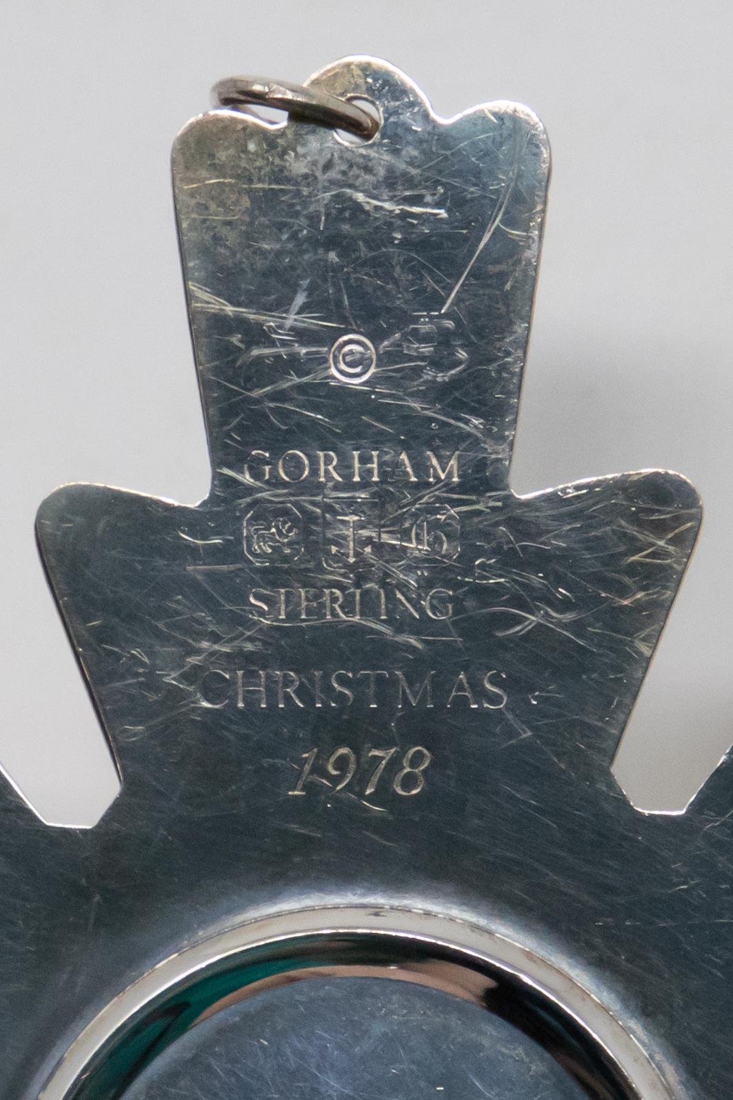 Late 20th Century Gorham Sterling Snowflake, 1978 For Sale