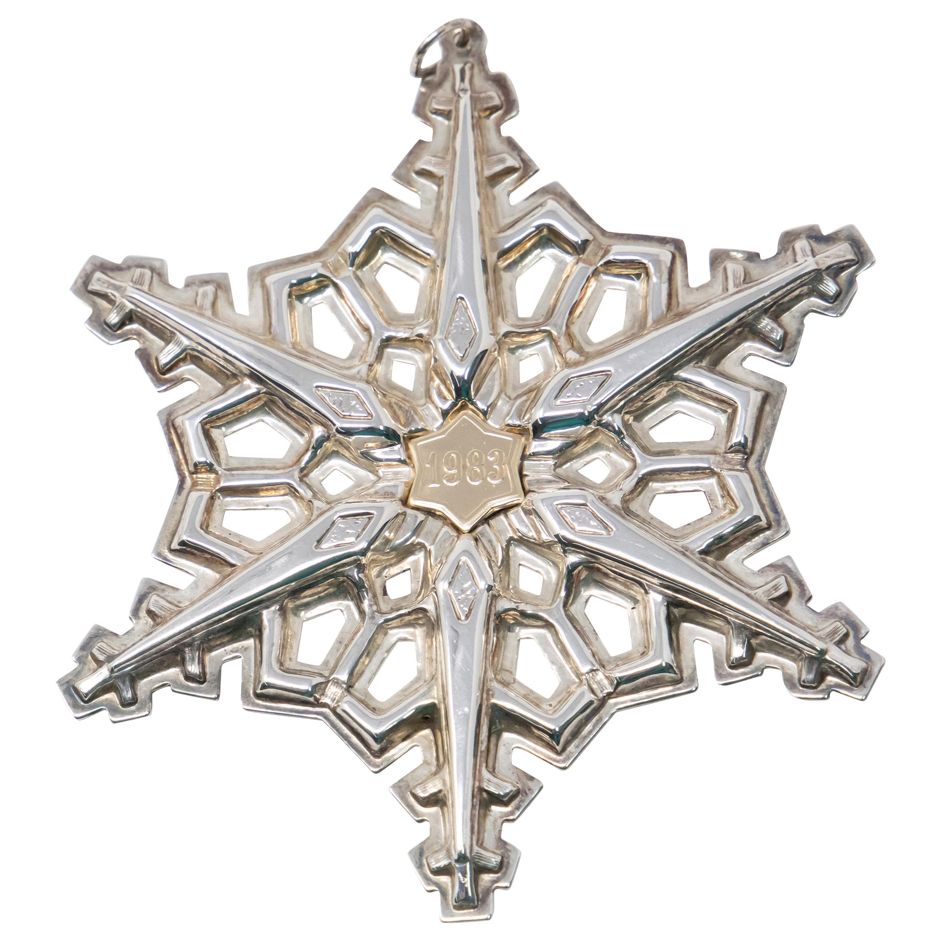 Gorham Sterling Snowflake, 1983 For Sale