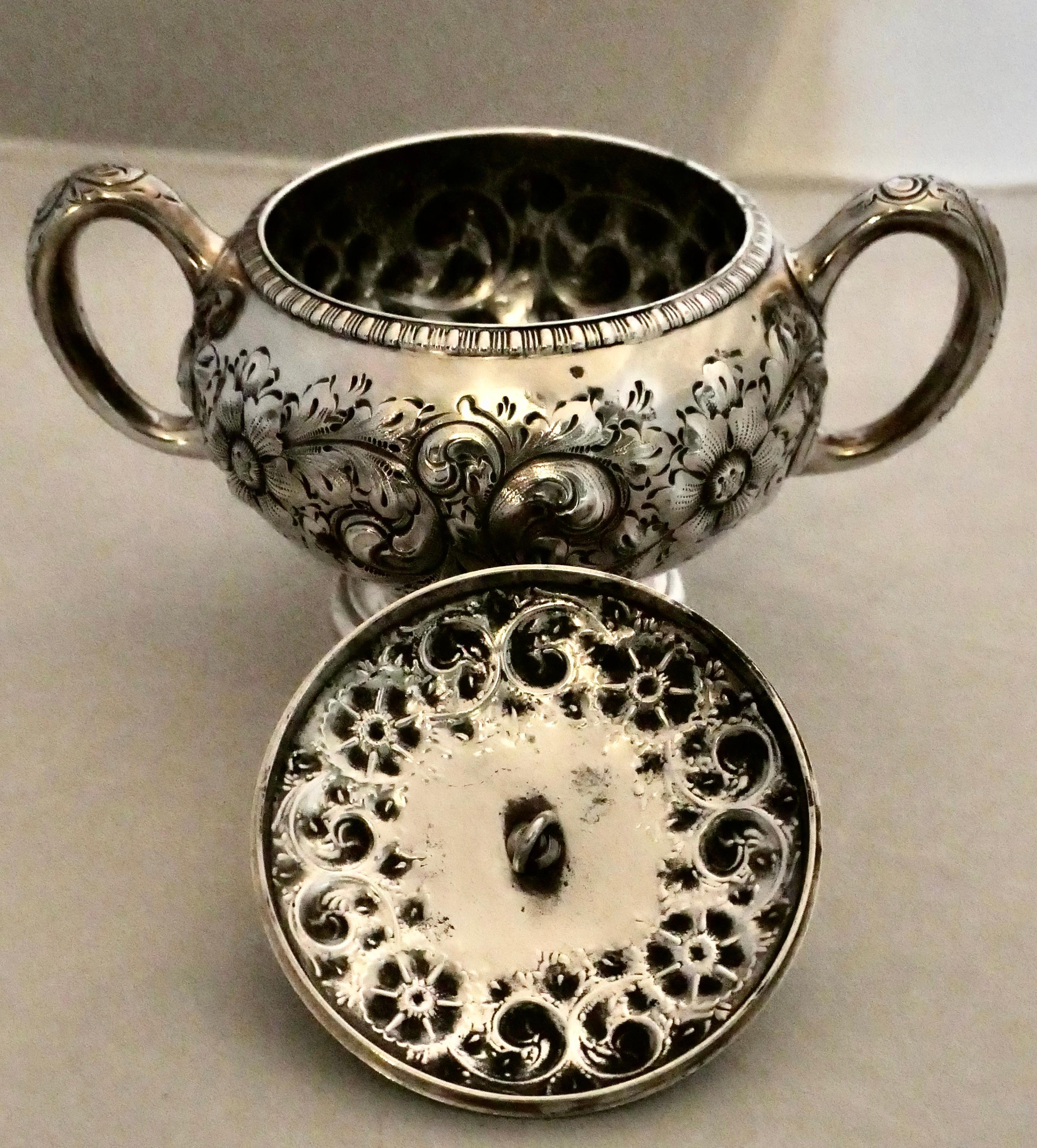 Tee-Set aus Sterlingsilber von Gorham im Angebot 12