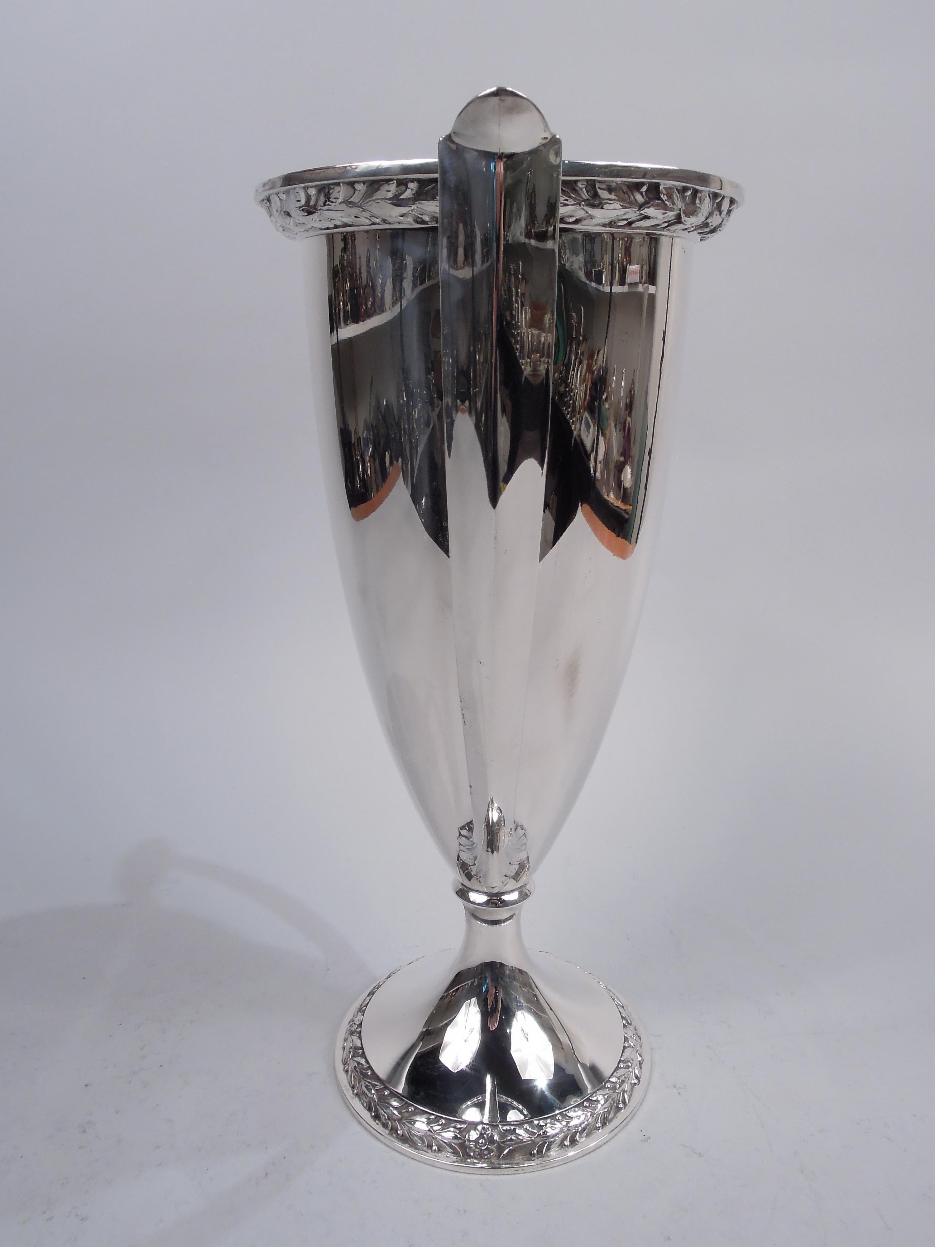 American Gorham Tall Edwardian Classical Sterling Silver Trophy Cup