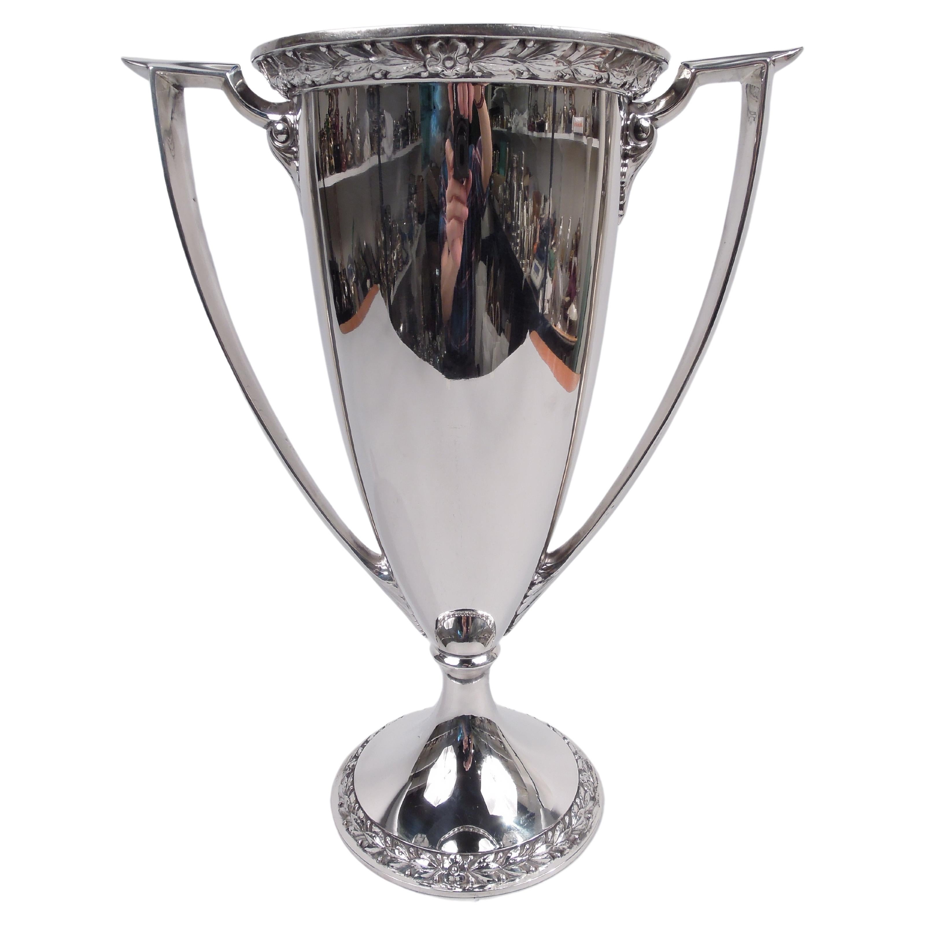 Gorham Tall Edwardian Classical Sterling Silver Trophy Cup