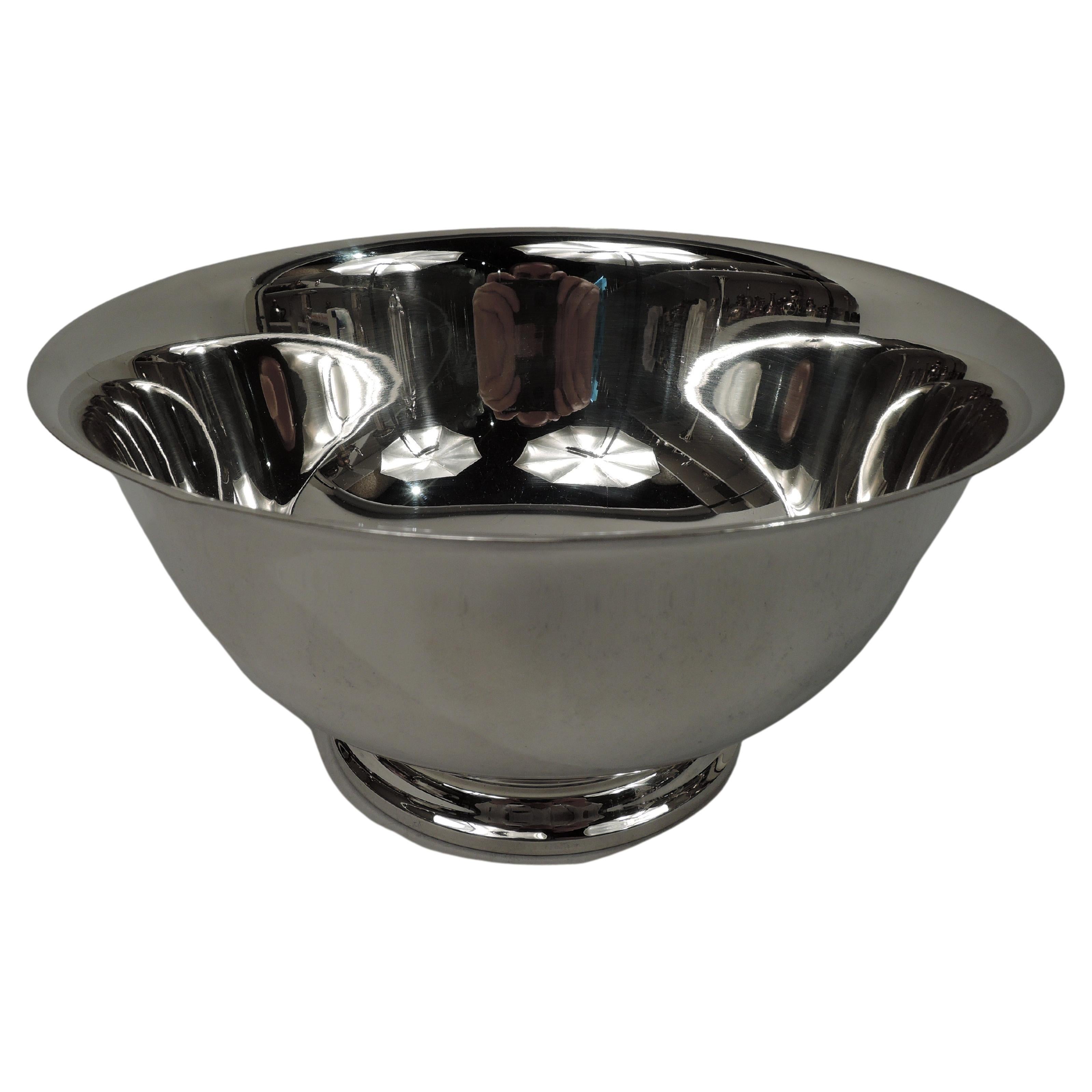 Gorham Traditional American Colonial Sterling Silver Revere Bowl For Sale