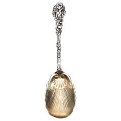 Gorham Versailles Sterling Silver Gold Wash Bowl Sugar Shell Spoon