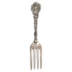 Antique Gorham Versailles Sterling Silver Luncheon Fork with Monogram