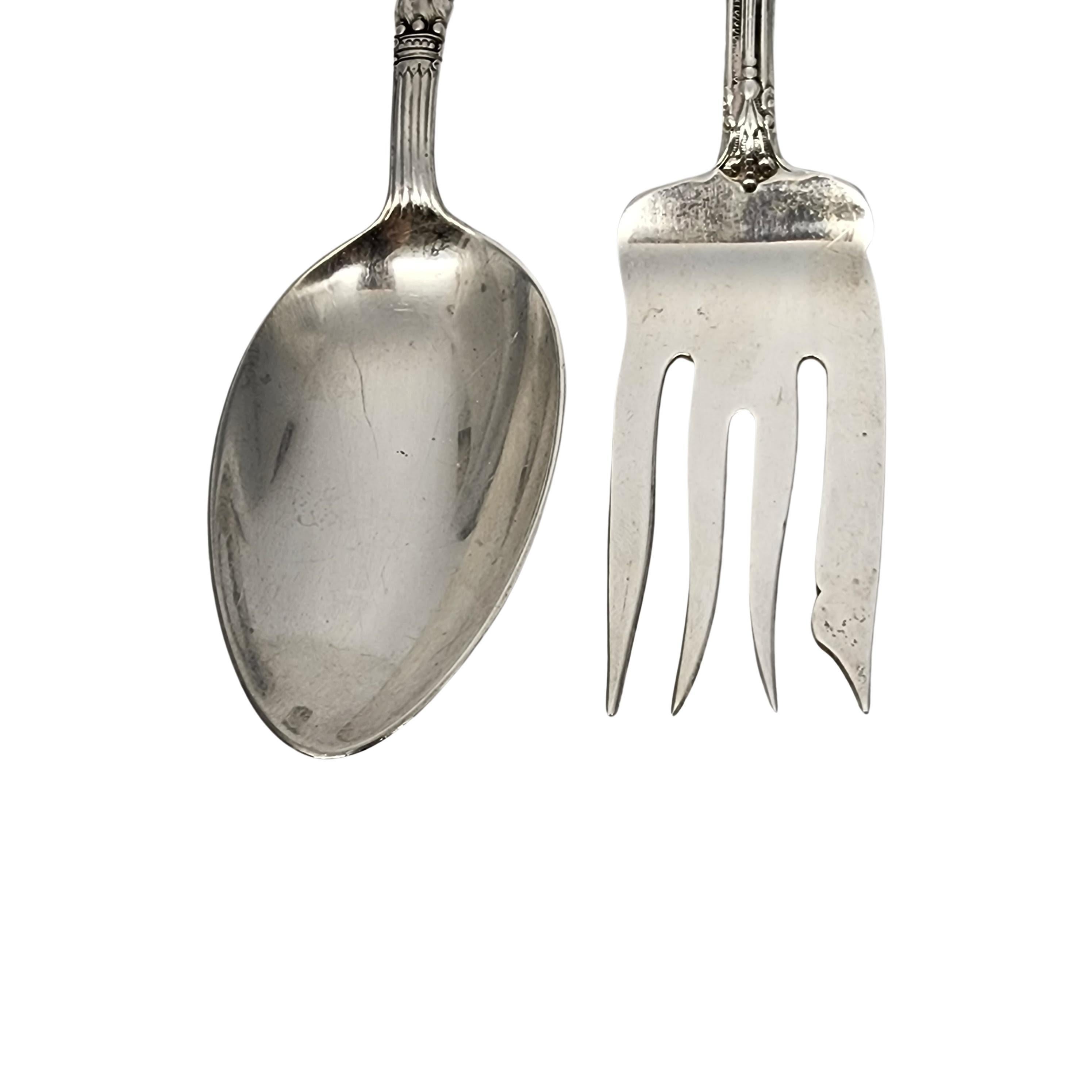 Gorham Versailles Sterling Silver Serving Fork & Spoon Set 8 1/4