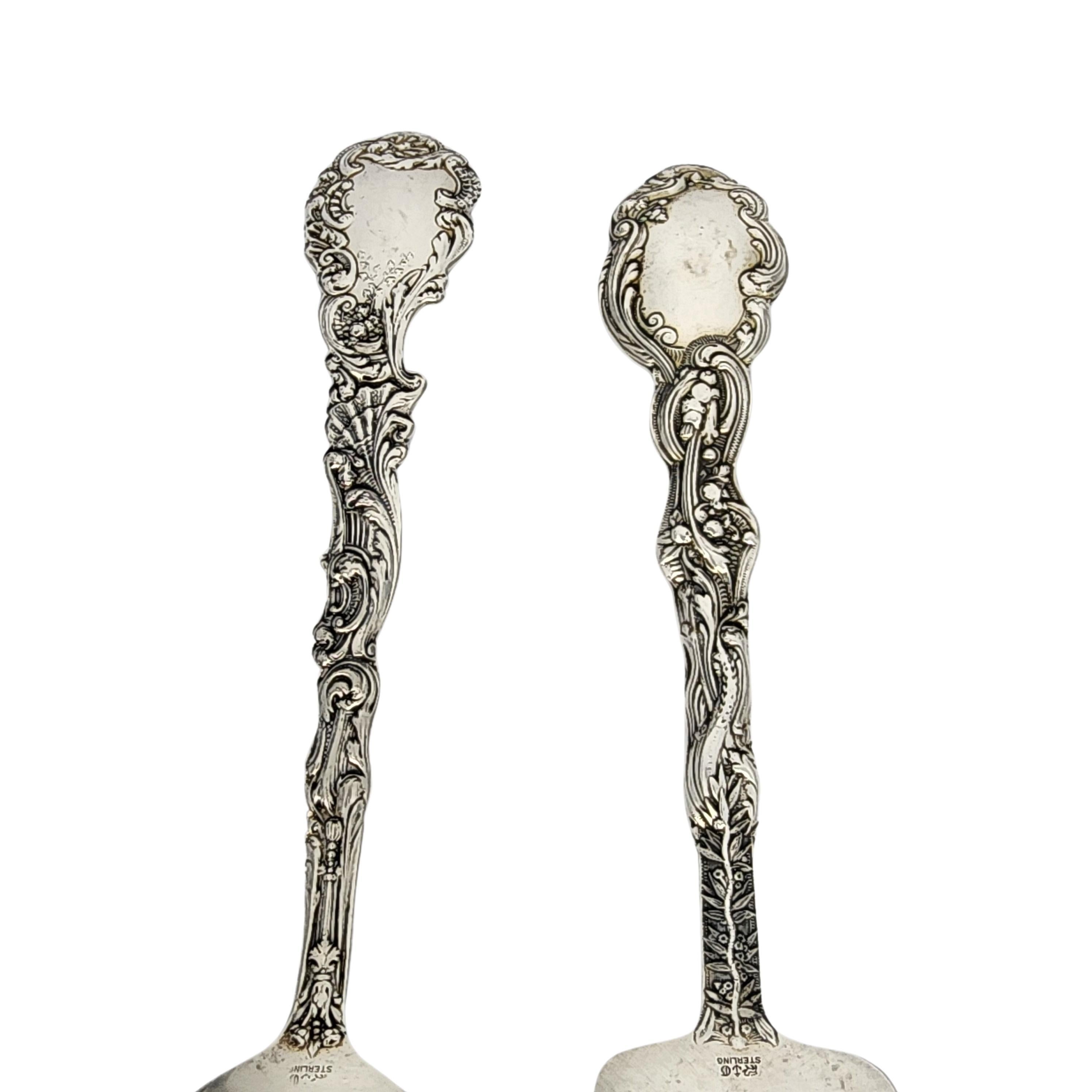 Women's or Men's Gorham Versailles Sterling Silver Serving Fork & Spoon Set 8 1/4