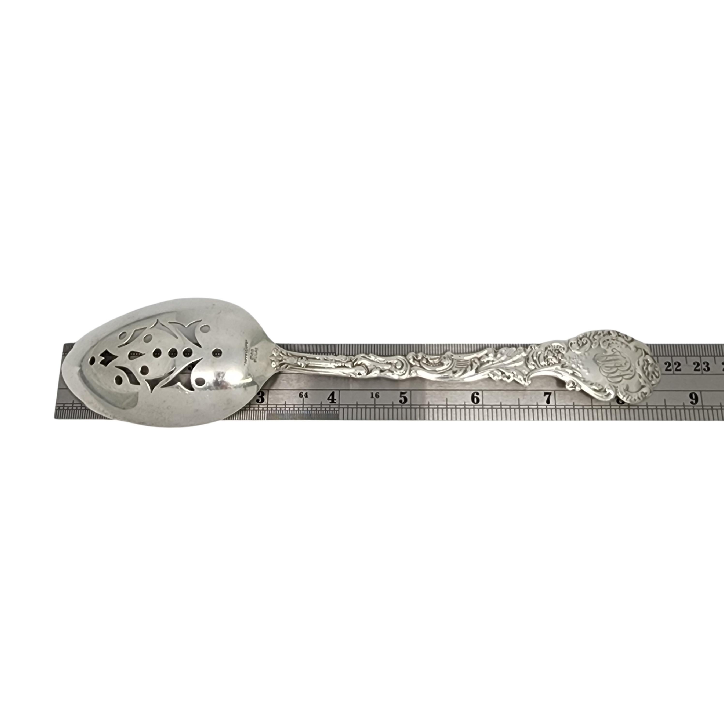 Gorham Versailles Sterling Silver Serving Pierced Tablespoon w/Mono 8 1/2